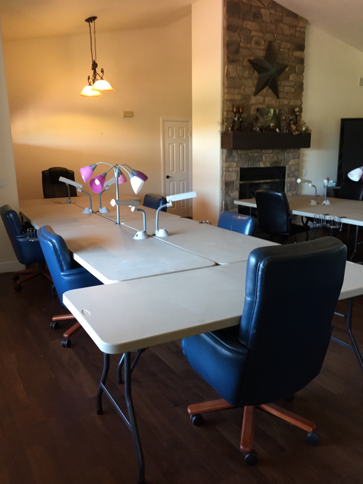 Alternate view of six tables in front