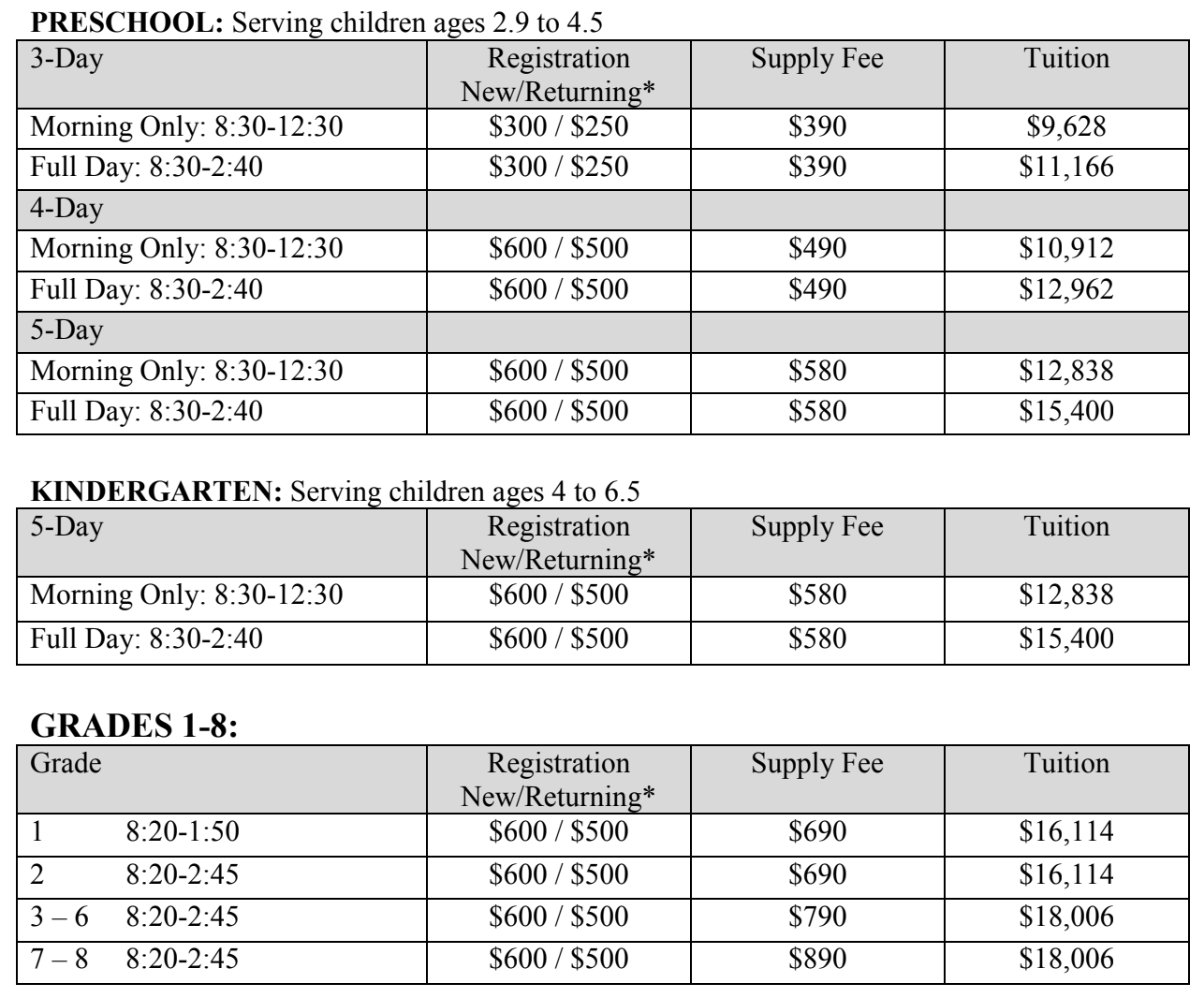 Tuition — The Waldorf School of Santa Barbara