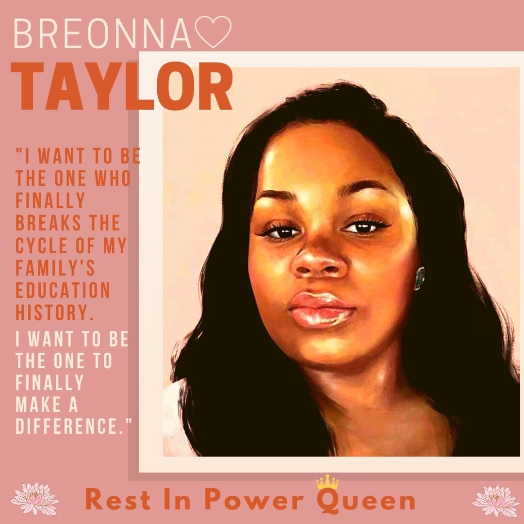 Saturday, March 13th marked the one-year anniversary of Breonna Taylor&rsquo;s death. She was murdered by police officers who broke into her home in the middle of the night and shot her while she was asleep in her bed. 

Breonna Taylor was a promisin