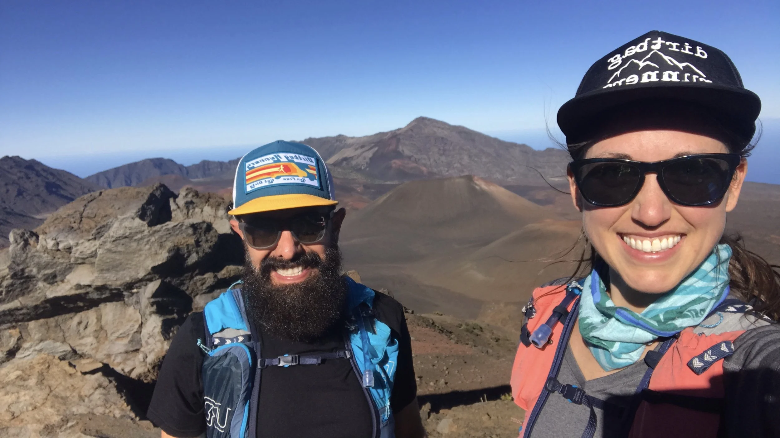 Lookout point on our run at Haleakala