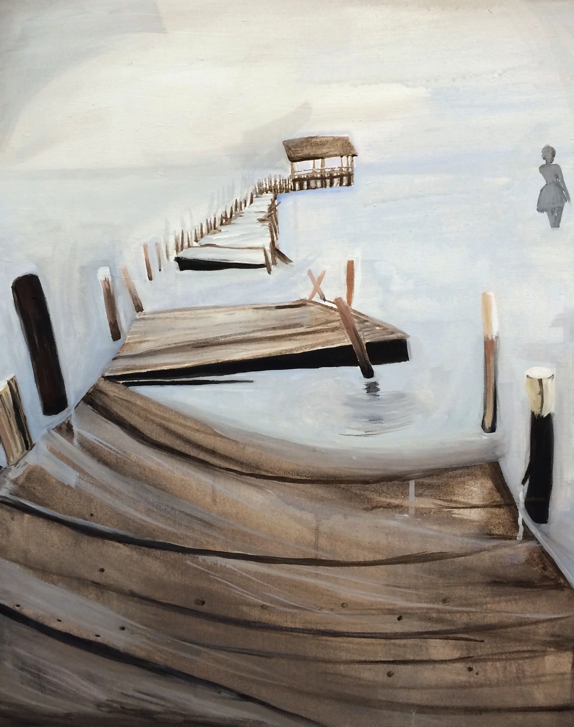  Painting made during my  undergrad at UCLA painted with gouache.  