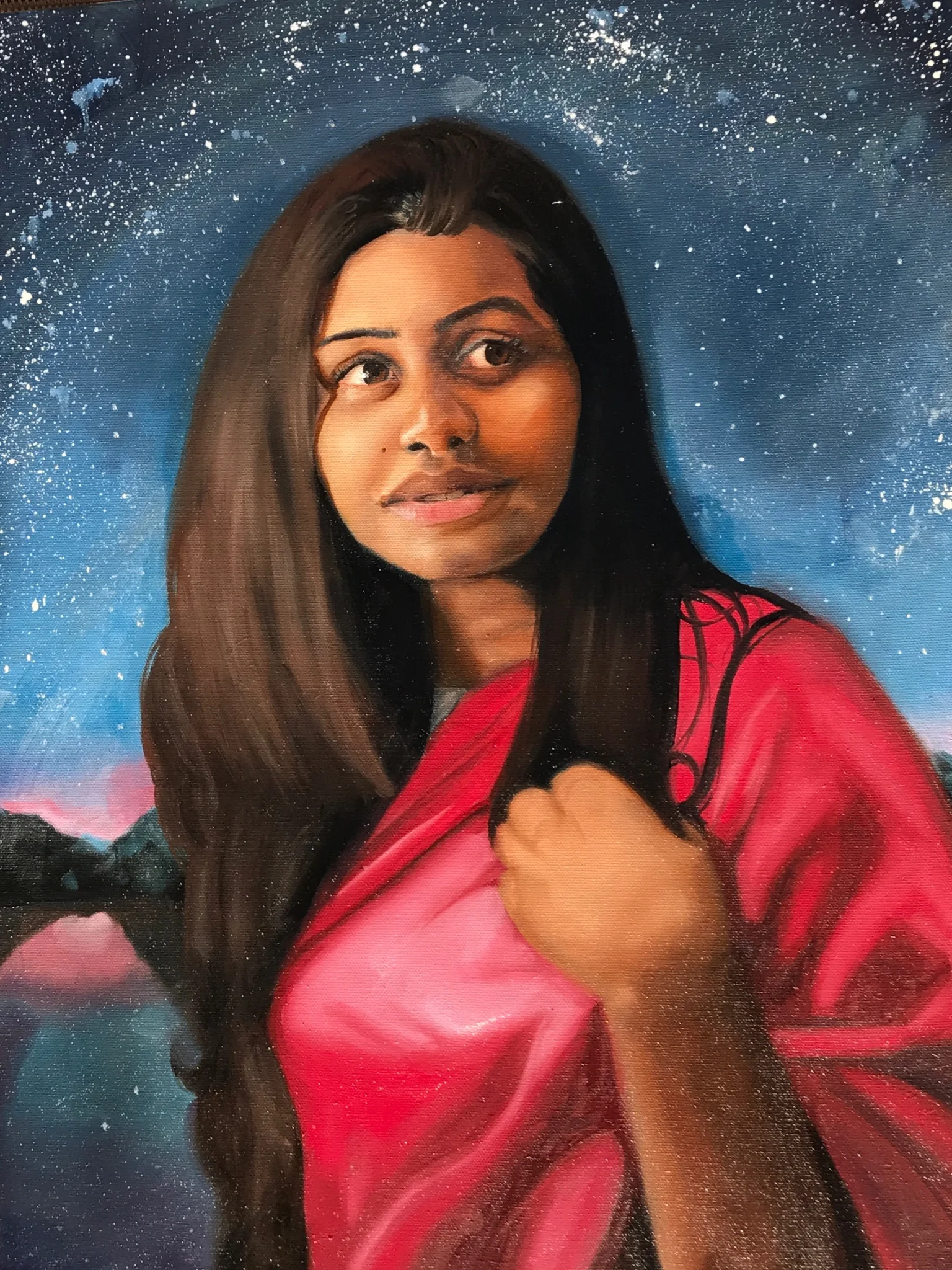  Oil painting done on Belgian linen canvas. 