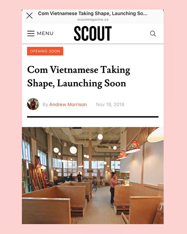Thanks to Andrew Morrison Editor-in-chief of @scoutmagazine for visiting us! Check the link in our bio for the full story. #ComVietnamese