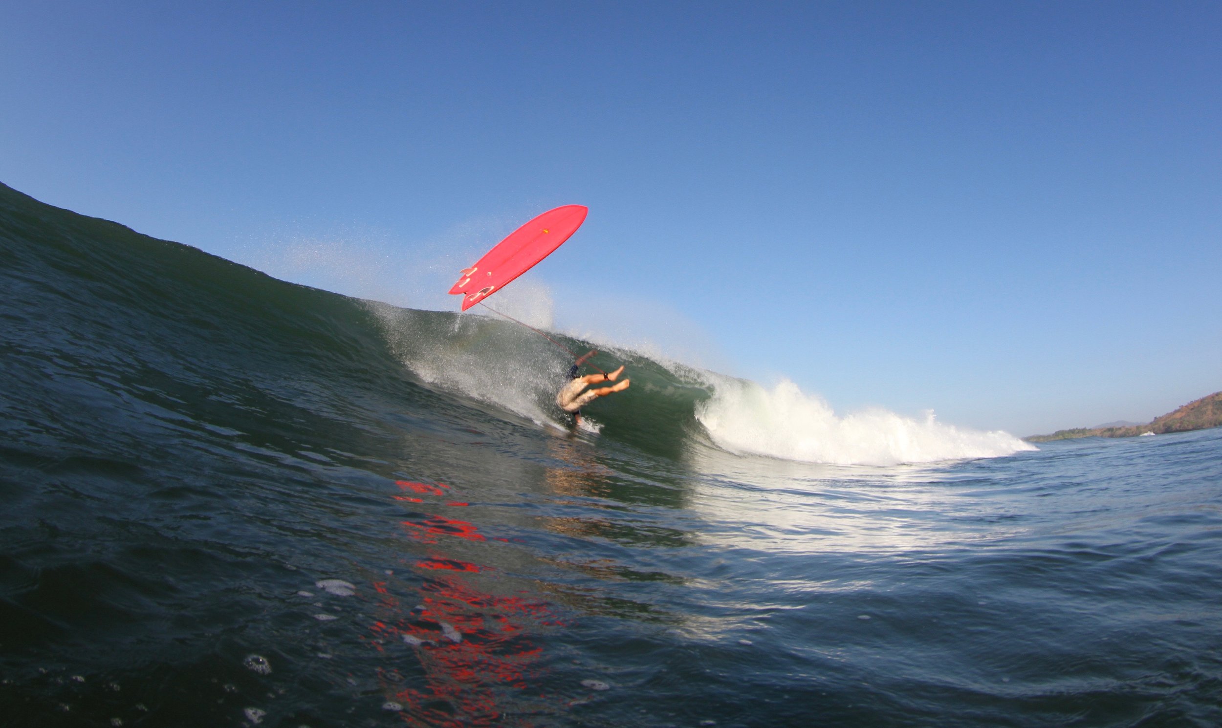 Surf Wipe Out Santa Catalina