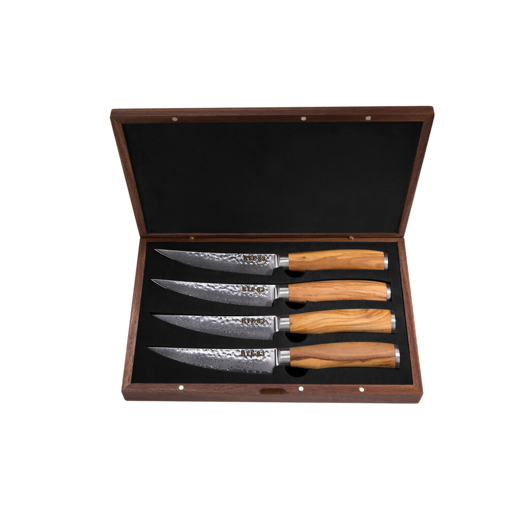 Forever Sharp 4 Piece Gourmet Steak Knife Set 2C3 Auction