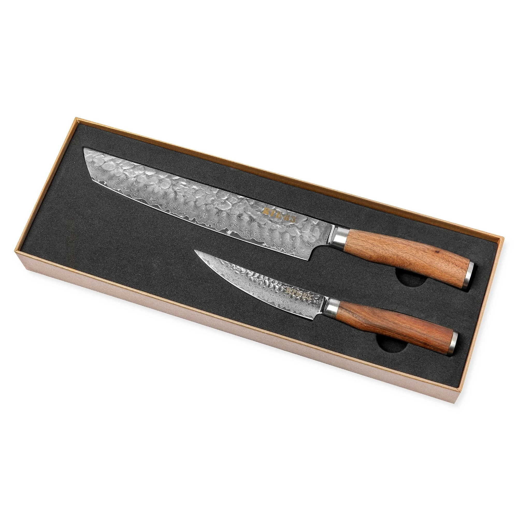 Signature 2 Knife Brisket Starter Set - American Walnut wood
