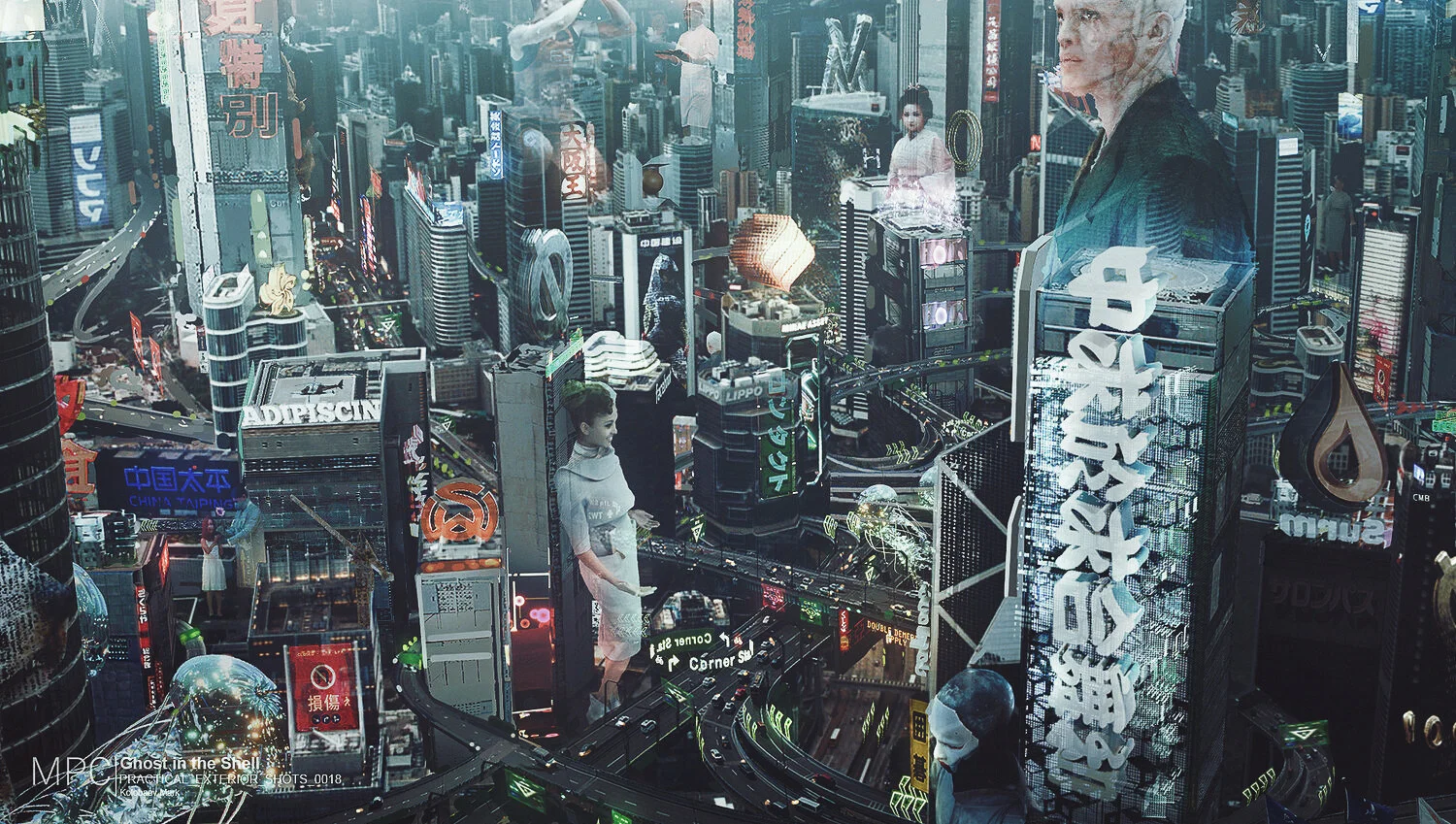  Project: Ghost in the Shell | Client : MPC Film  Art Directors : Loic Zimmermann and Ravi Bansal 