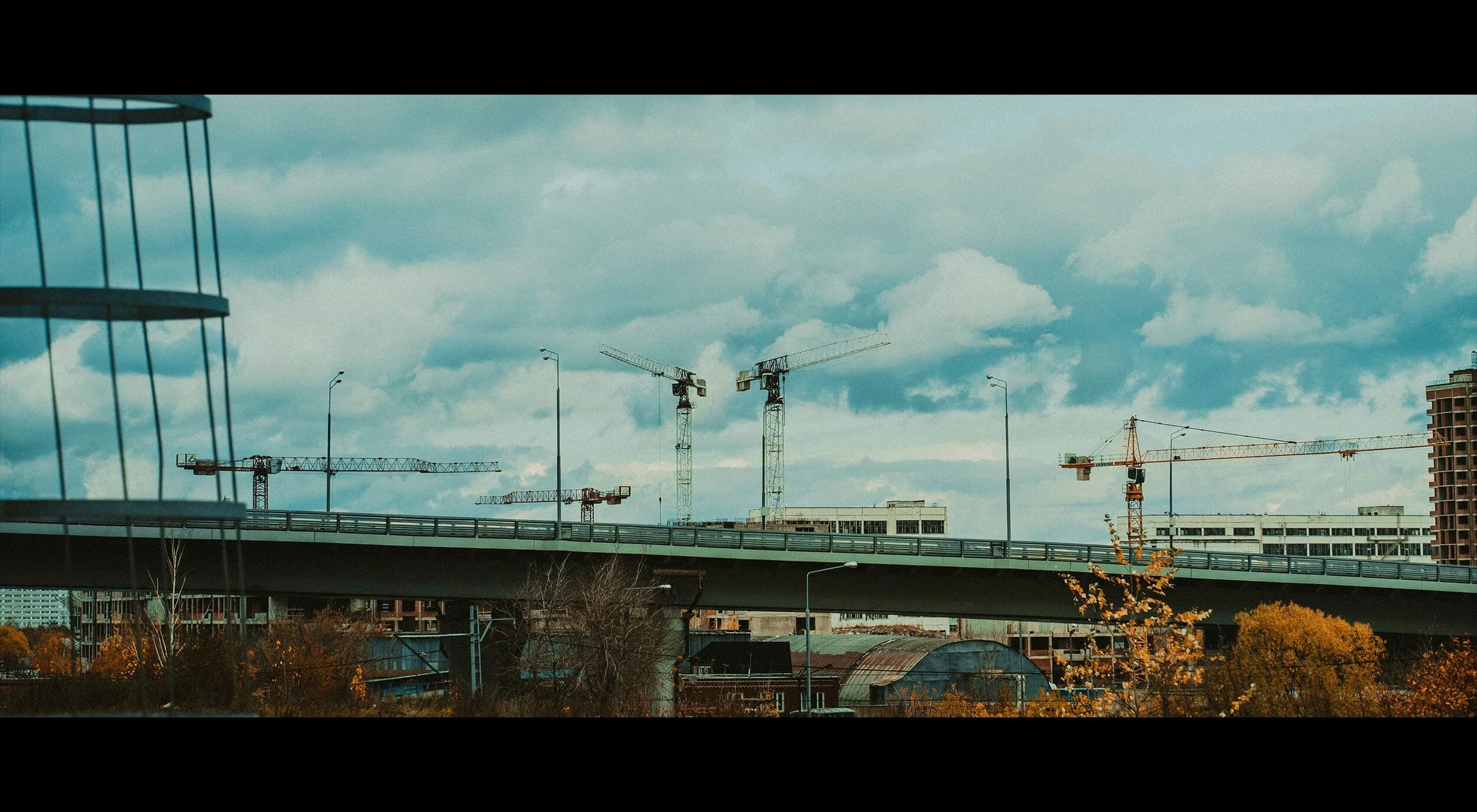  From the airport we traveled by train to get to Moscow. 