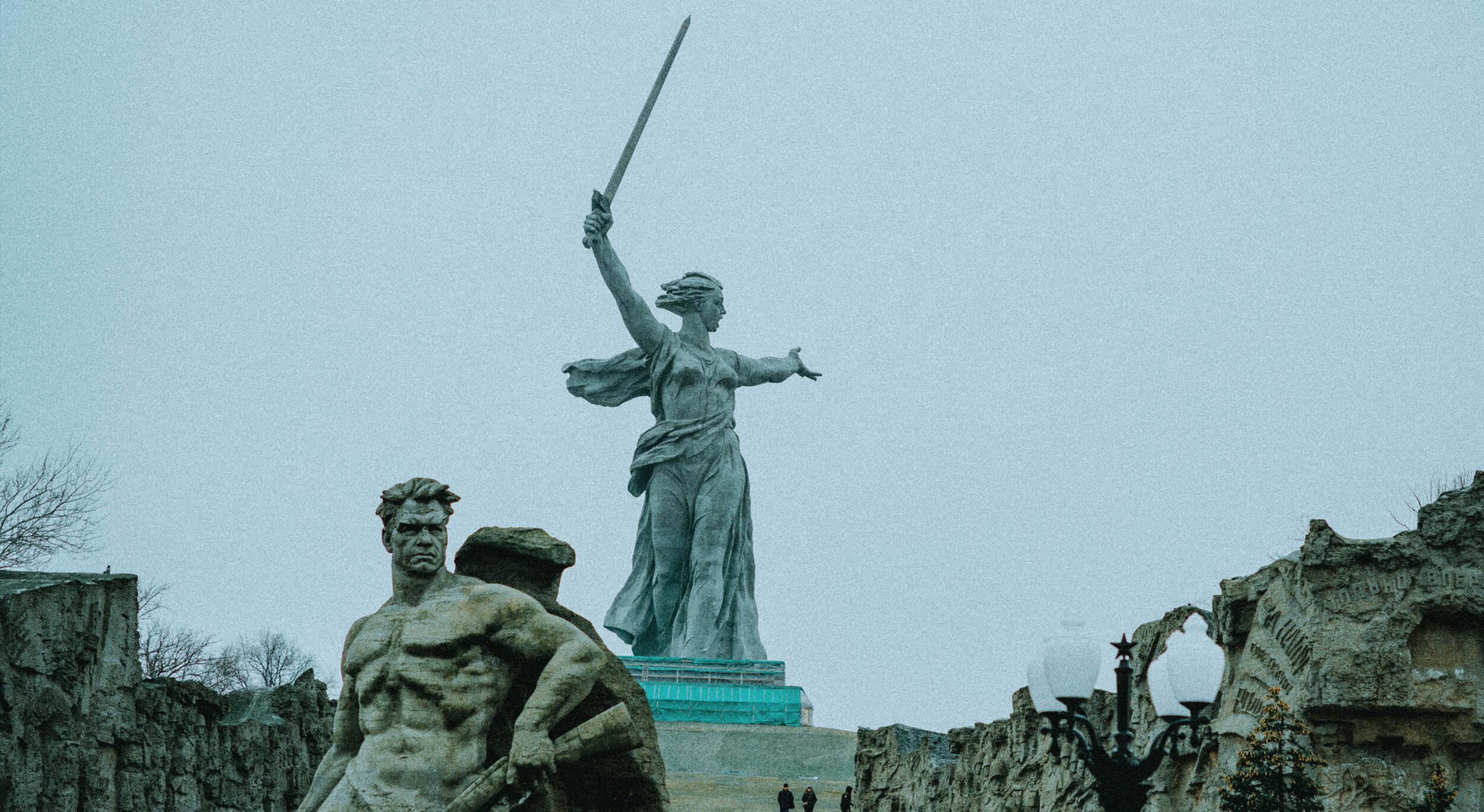  The Motherland Calls is the compositional centre of the monument-ensemble "Heroes of the Battle of Stalingrad" on Mamayev Kurgan in Volgograd, Russia. It was designed by sculptor Yevgeny Vuchetich and structural engineer Nikolai Nikitin, and declare