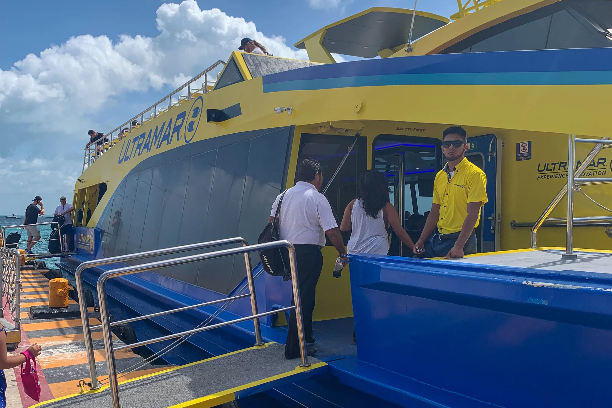 The ferry ride from Cancun is cheap, short, and convenient.