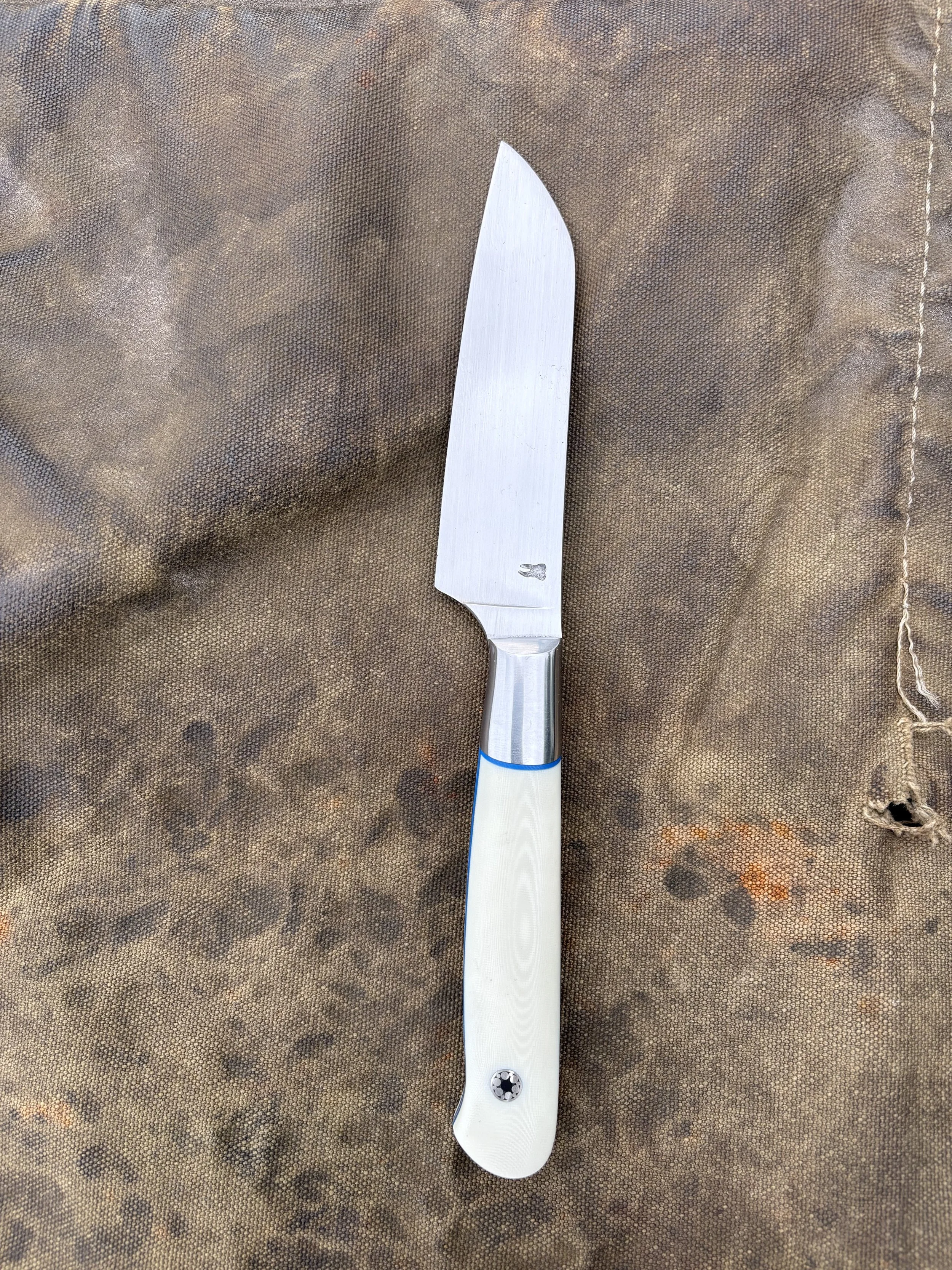 Ivory and Blue Paring Knife