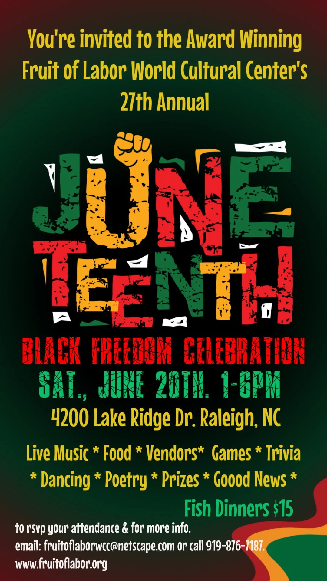 FOLWCC 27th Annual Juneteenth Celebration