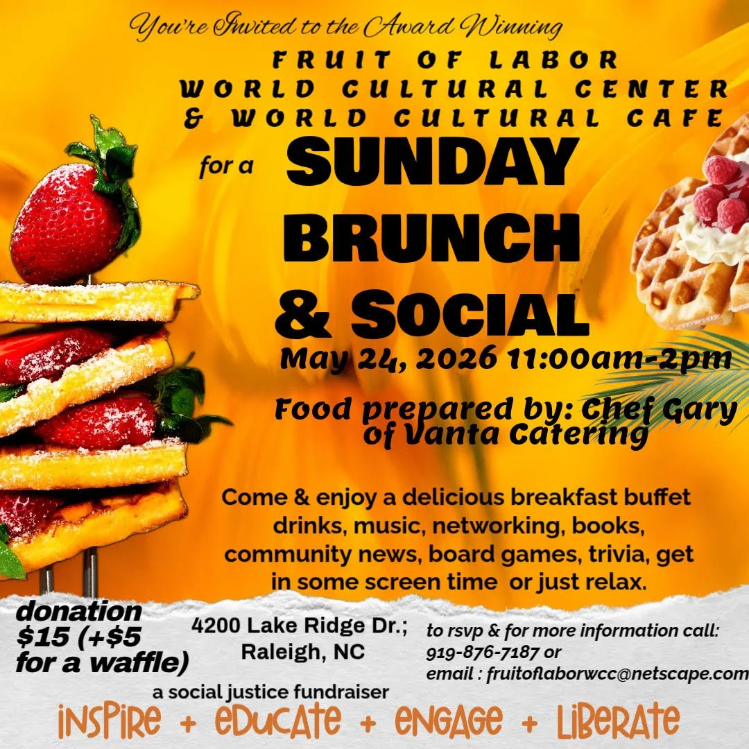 Only on Sunday Brunch &amp; African Liberation Day Celebration