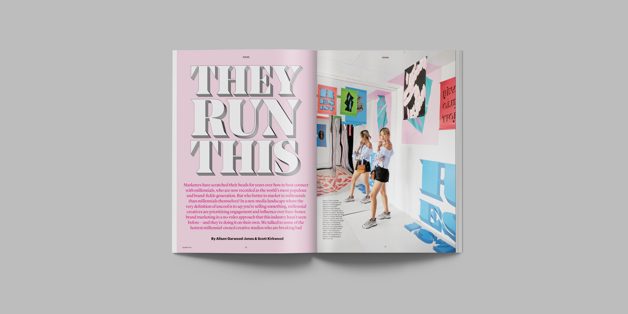  “They Run This,” Applied Arts Vol. 32, No. 5, Issue 167  By Alison Garwood-Jones &amp; Scott Kirkwood  Editor: Kristina Urquhart 