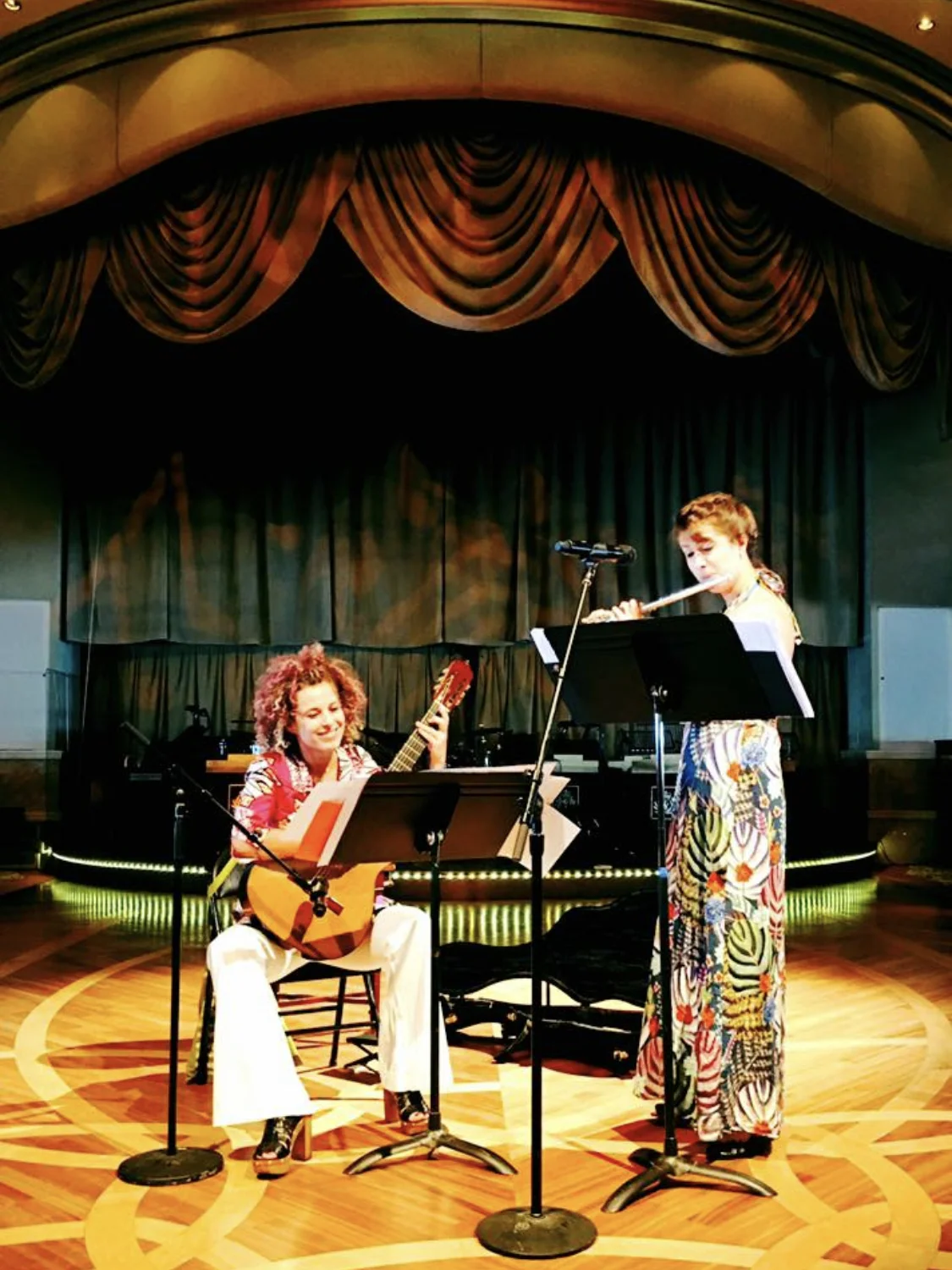 ROUGE P&amp;O ARCADIA CRUISE - Elena Zucchini, Guitar &amp; Claire Overbury, Flute