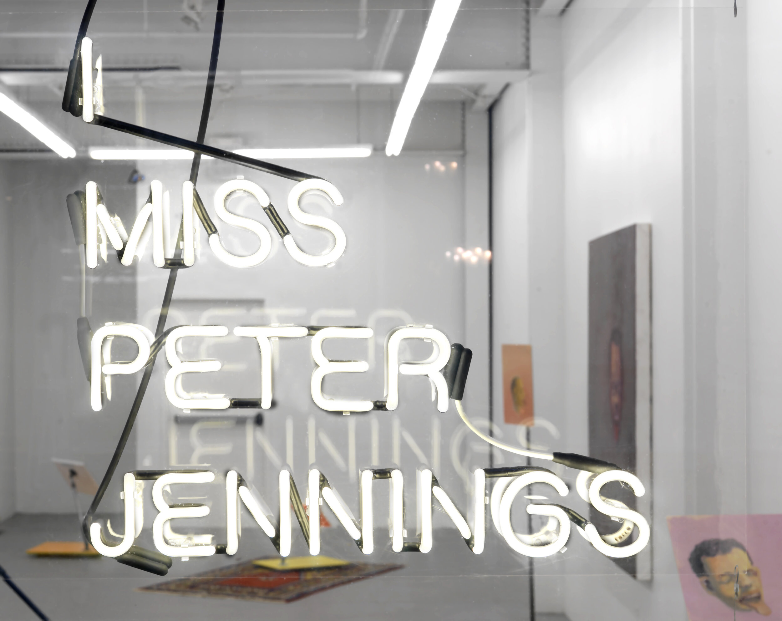 detail of Untitled (I MISS PETER JENNINGS)