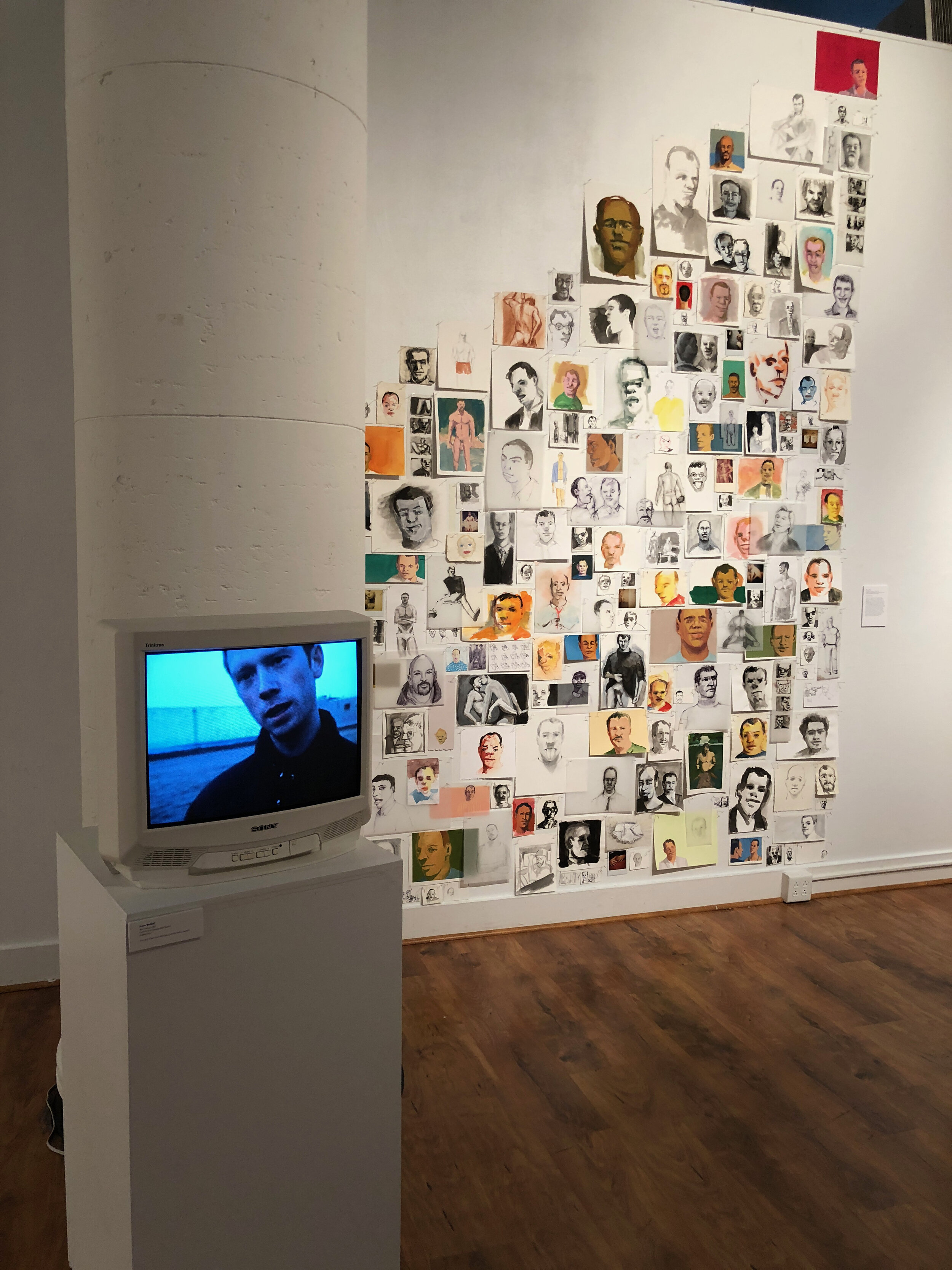 Installation view, when you're a boy... with Suara Welitoff (2018)