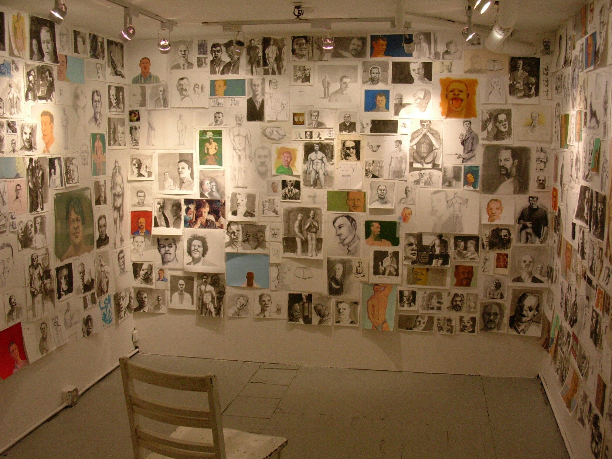 Installation view, when you're a boy... (2005)