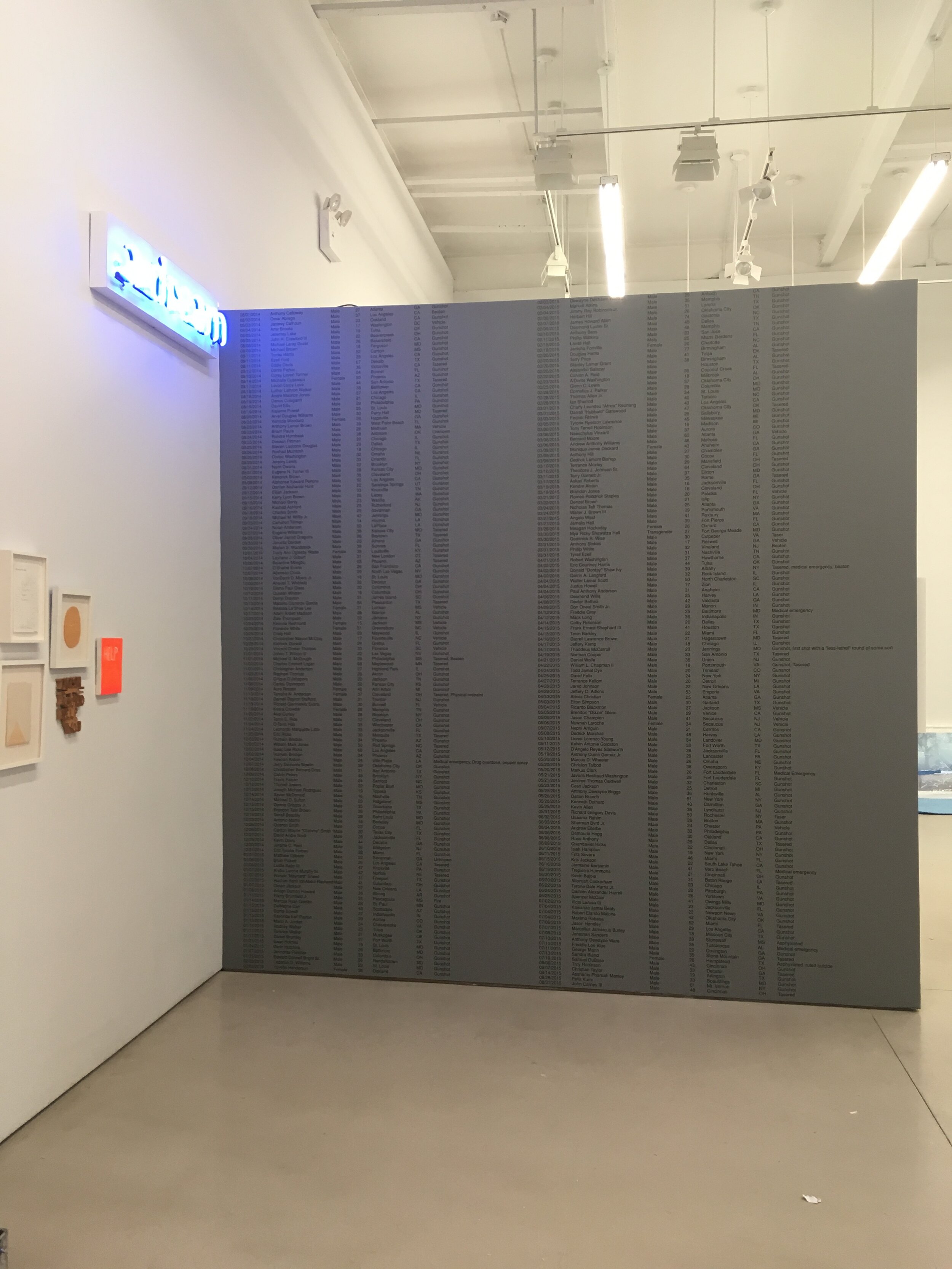 Installation view: Dorsky Gallery, Brooklyn, NY (2018)