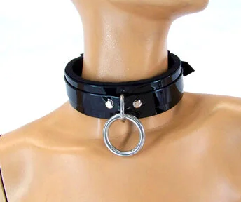 Axovus Classic Padded PVC Bondage Collar