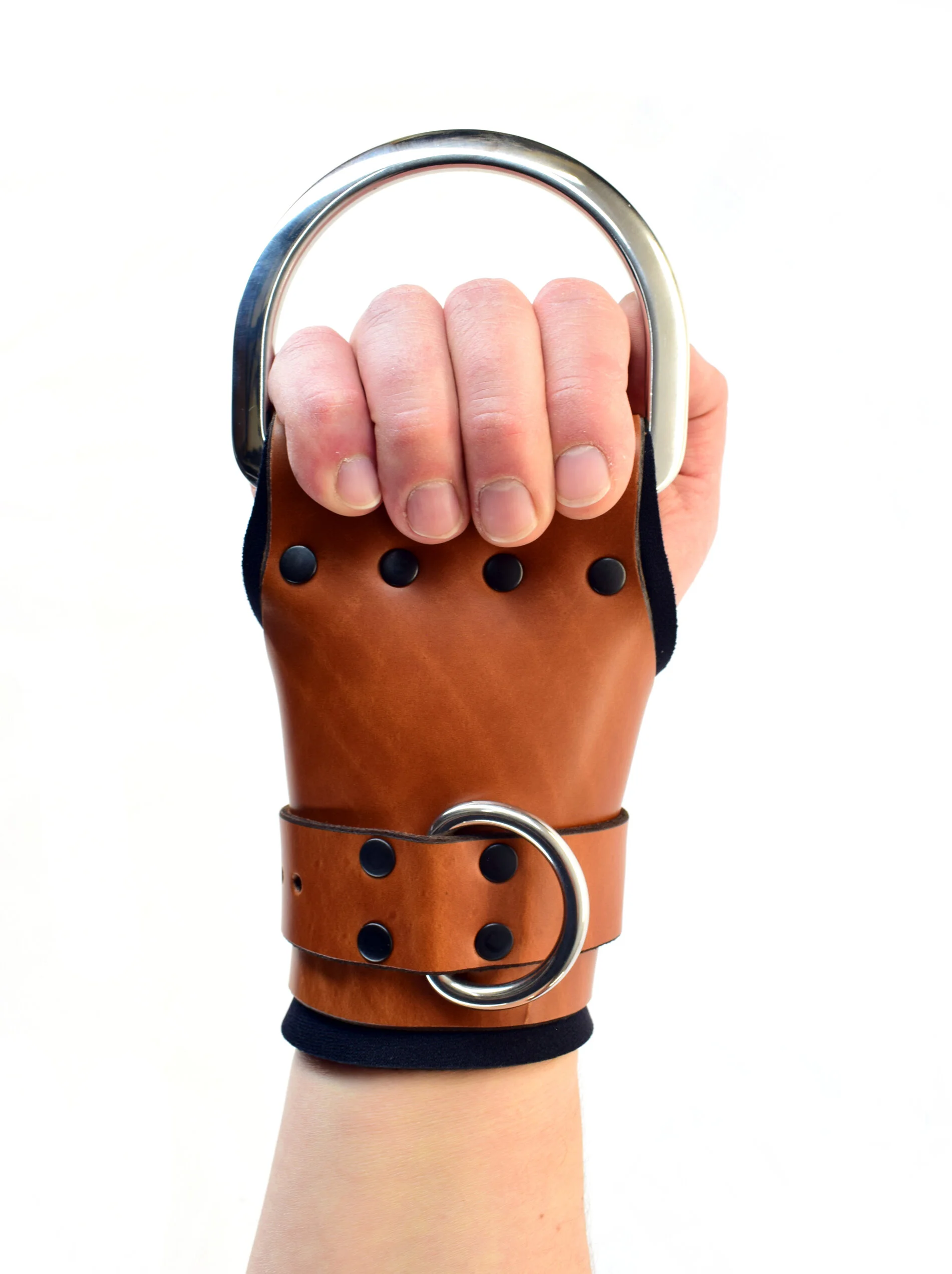 Axovus Multi-Cuff Brown Leather Wrist Suspension Cuffs