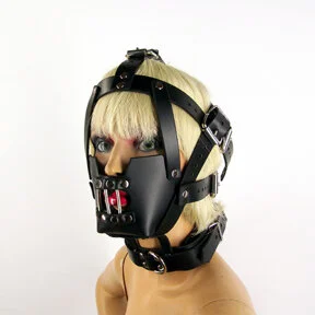 "Hannibal" Leather Bondage Hood 