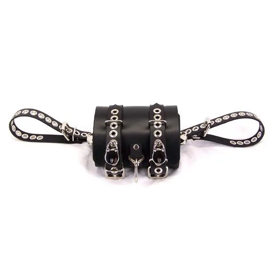 Axovus Locking Lined Leather Arm Binder