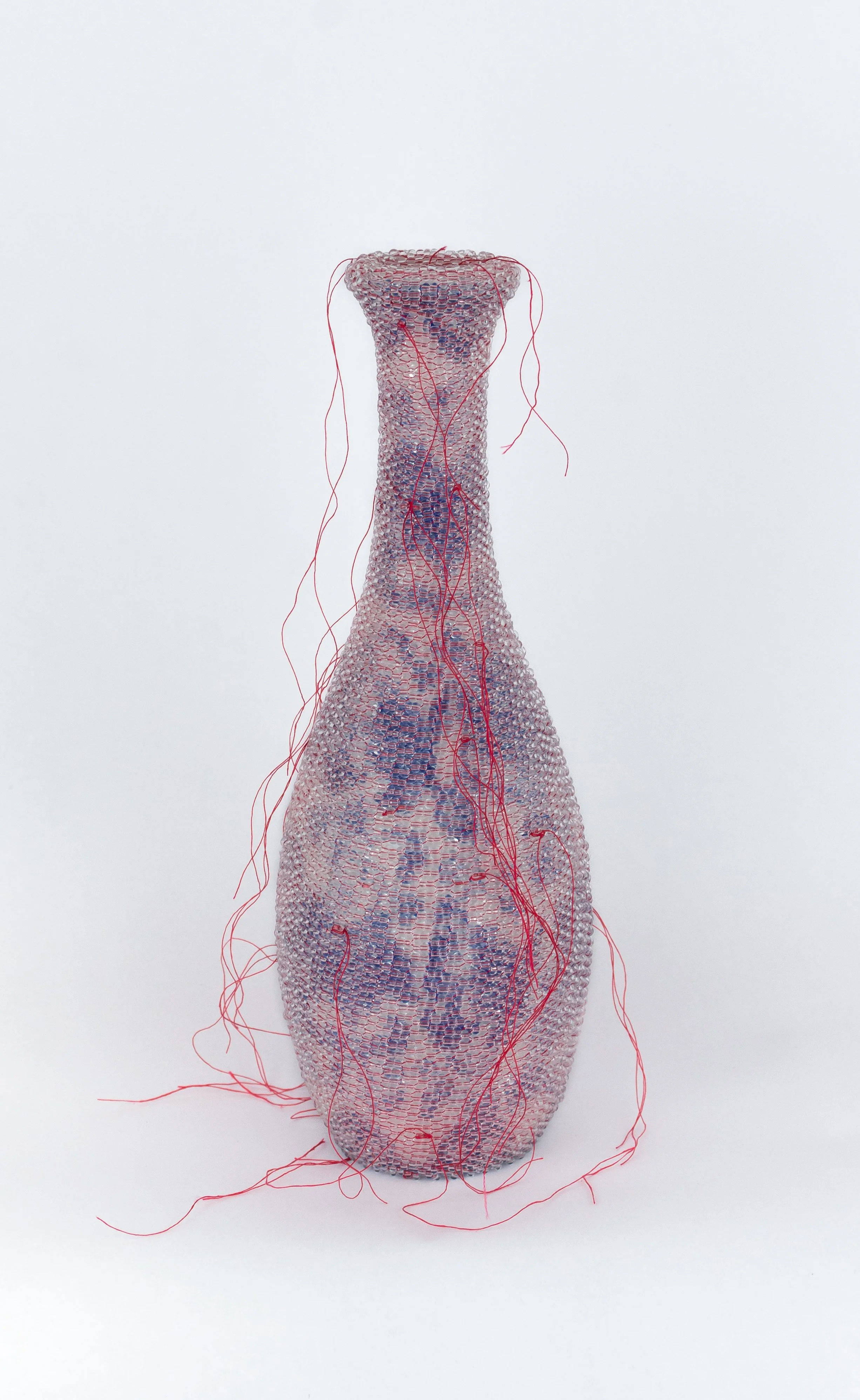 Chinese Blue White Porcelain Vase Floral Bird Motif Marked 120225