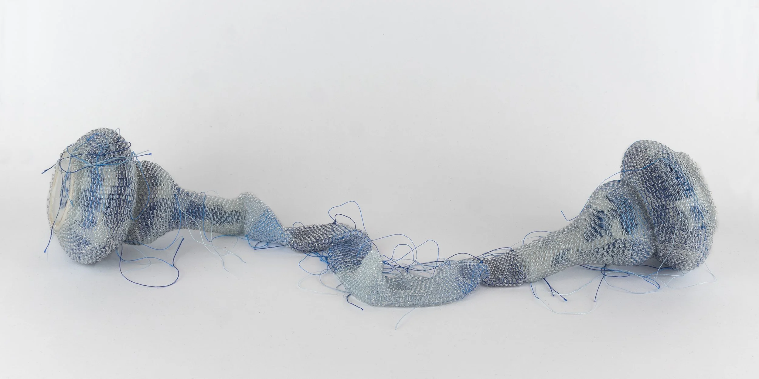 Pair Of Chinese Blue and white Porcelain Small gourd bottle vase 013125 