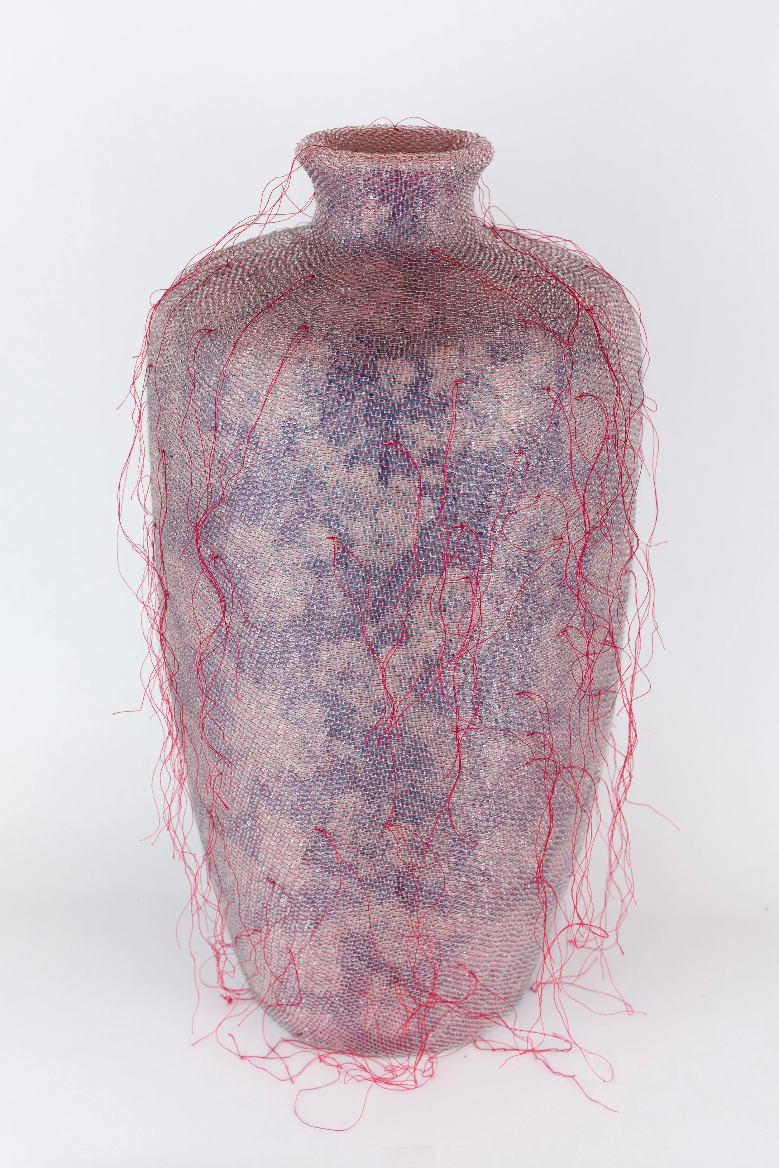 Vintage Chinese Blue And White Flowers Porcelain Vase 010426