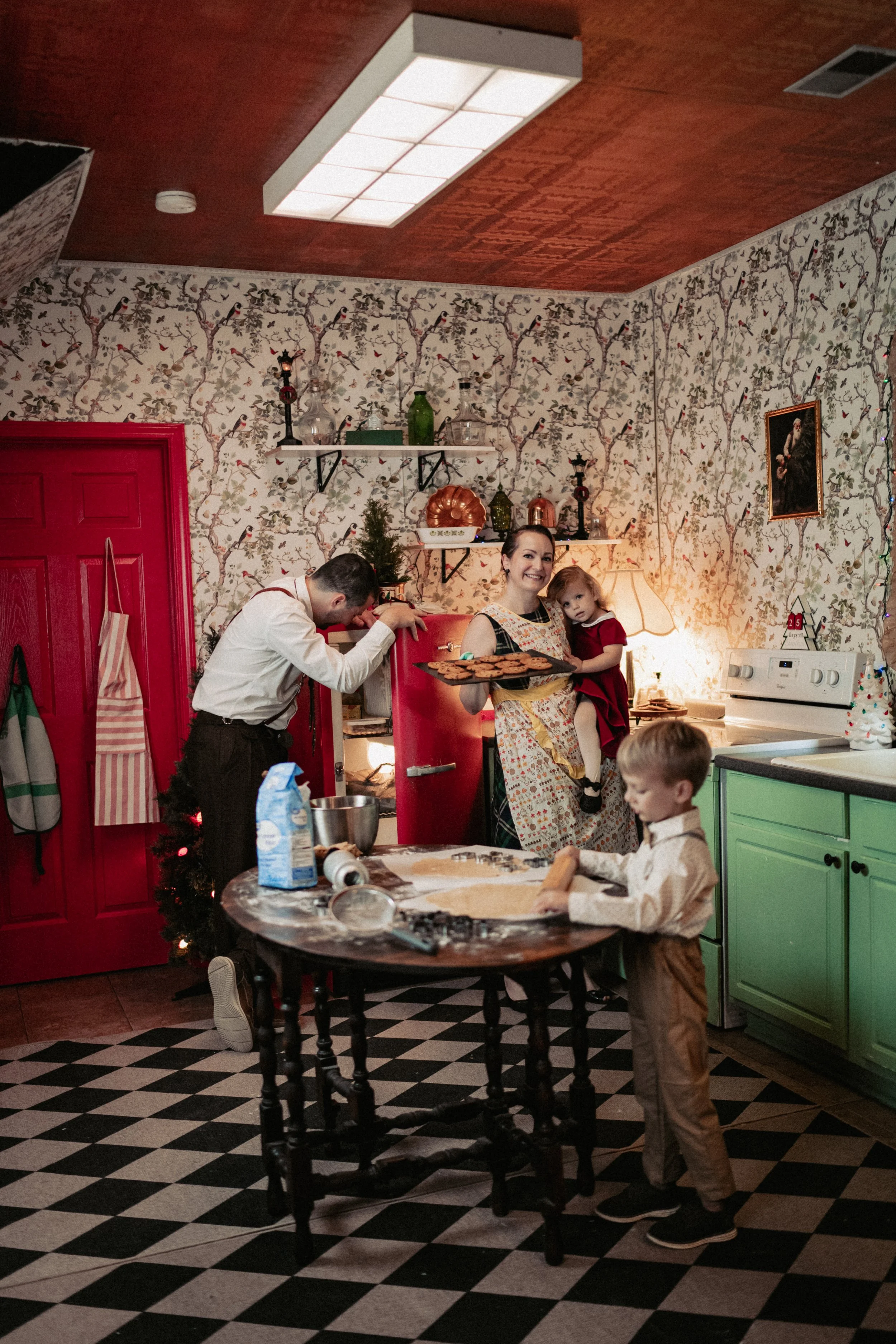 1950s Christmas Cookie Mini Sessions, Charlotte NC 