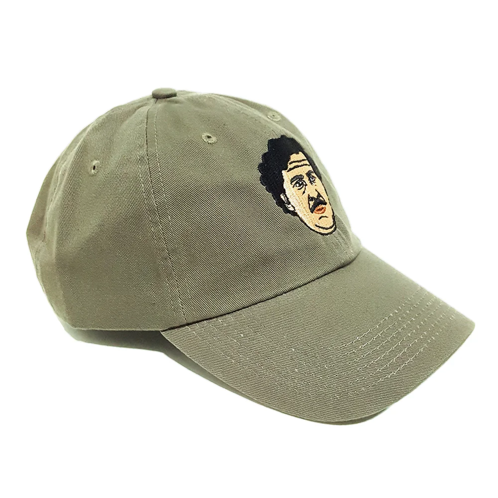 Pablo Vintage Embroidered Dad Hat - Cotton, Adjustable, Distressed, Black