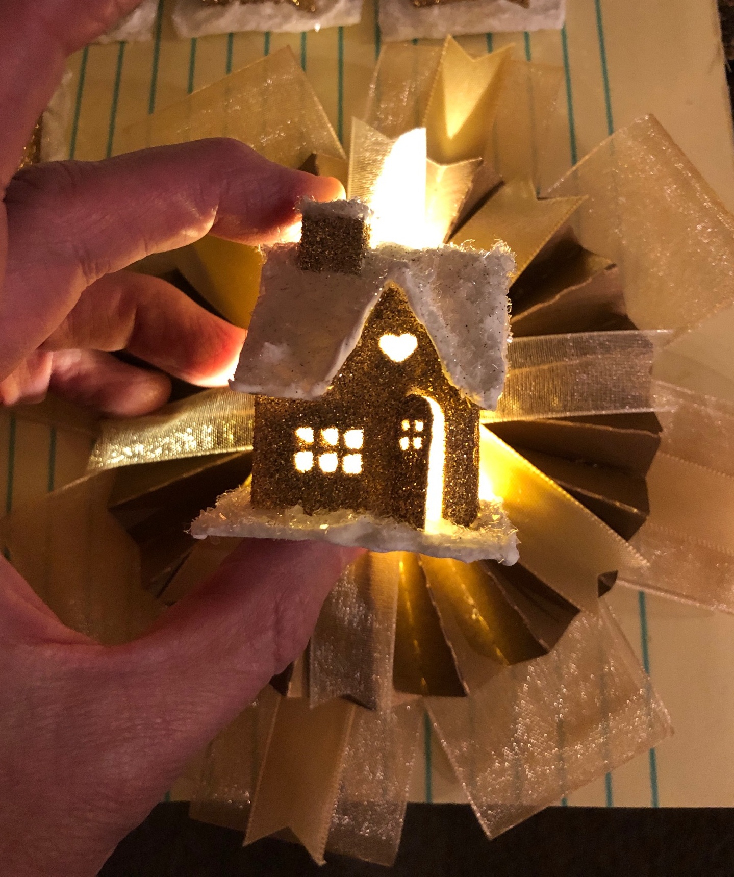 Glitter House Ornaments