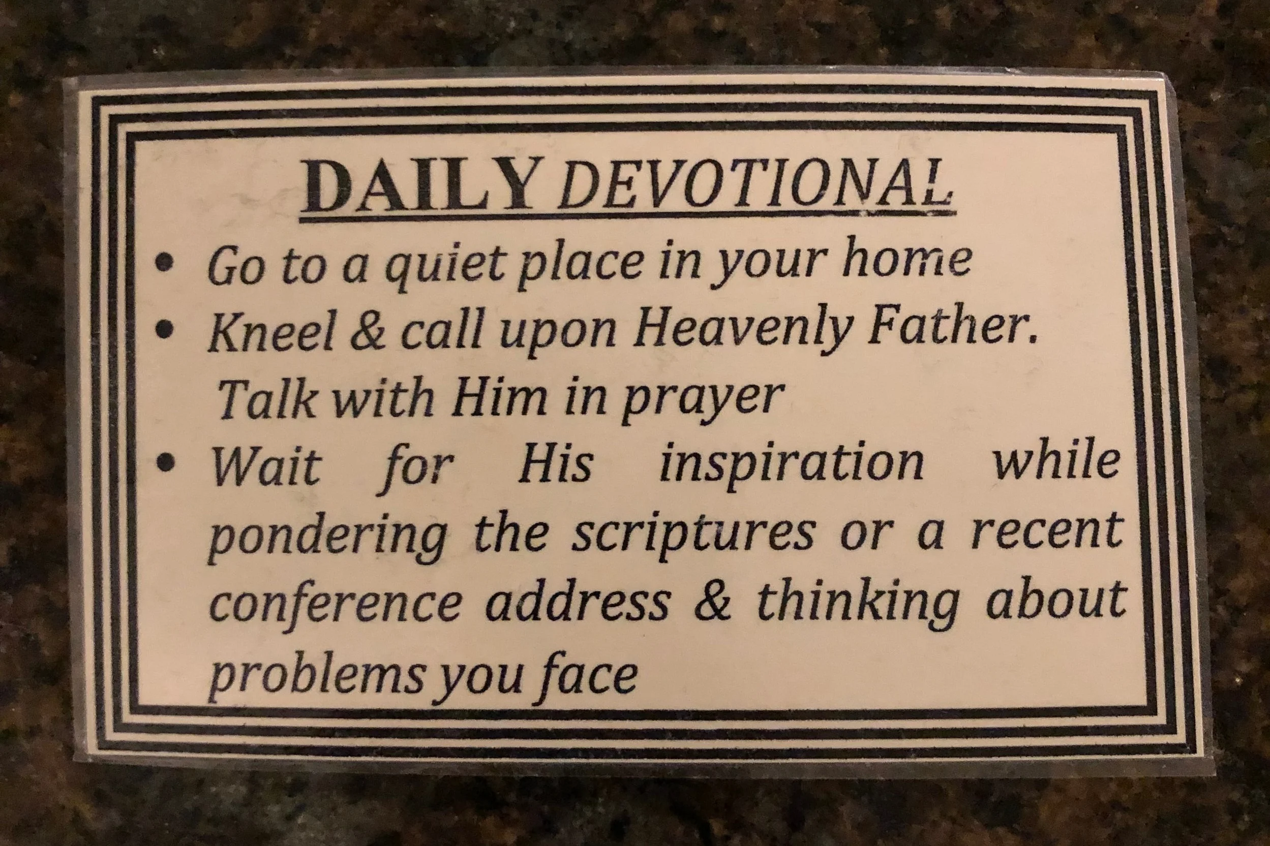 Daily Devotional