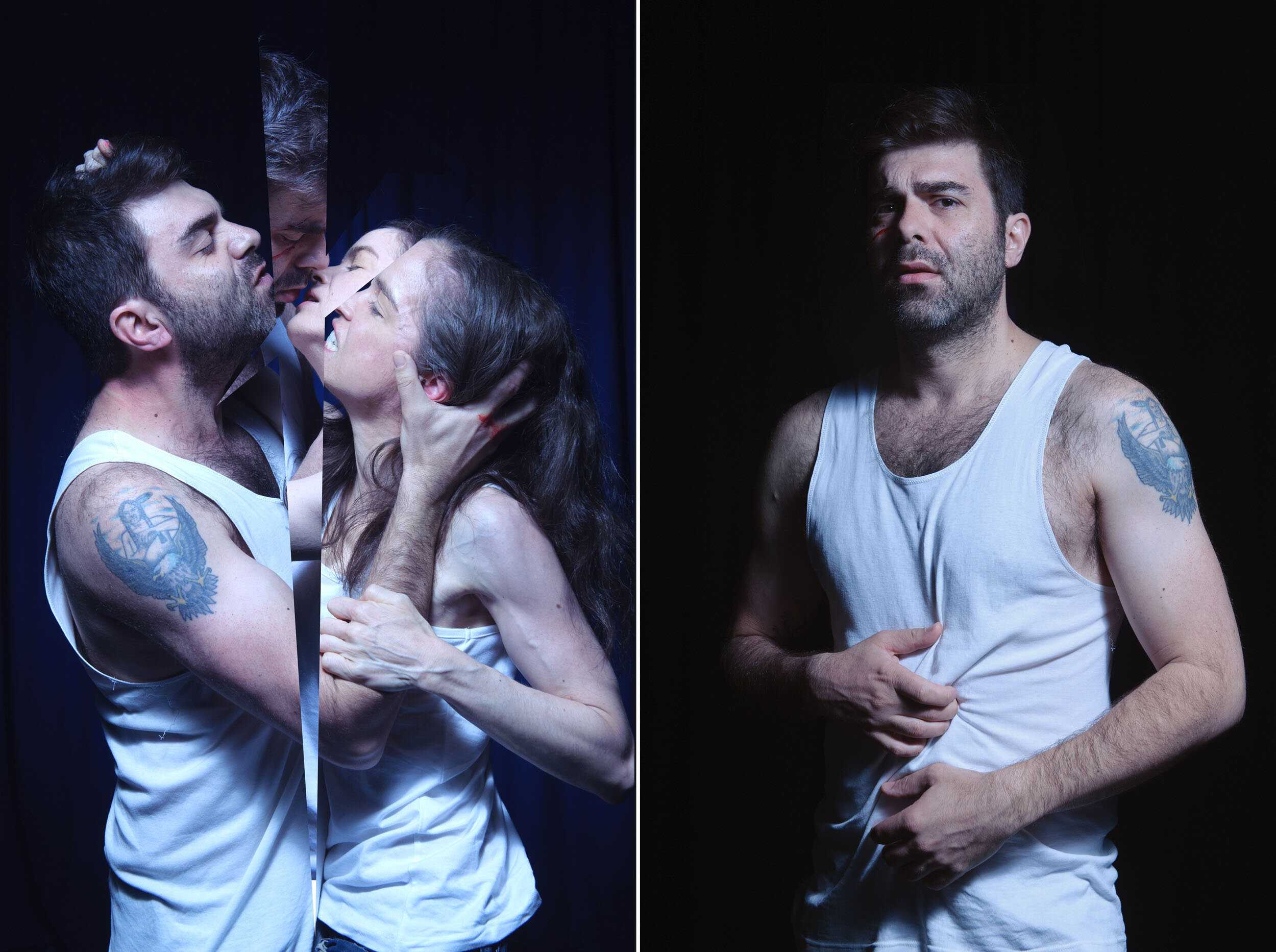  Promo images for ‘Danny and the Deep Blue Sea’, Subtext Theatre, 2014. 