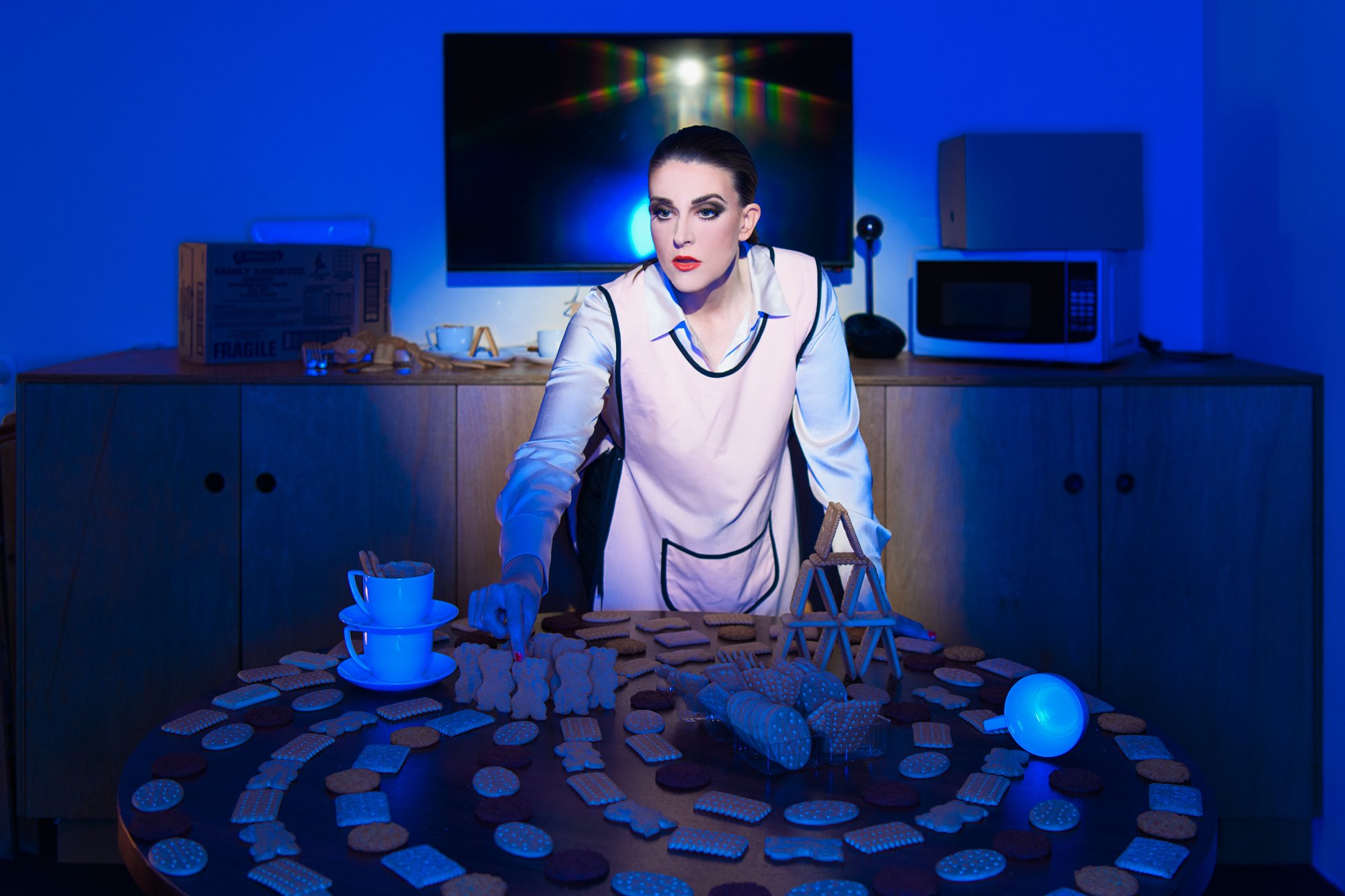 Promo images for ‘Boredroom’, Nicolette Minster, 2023.