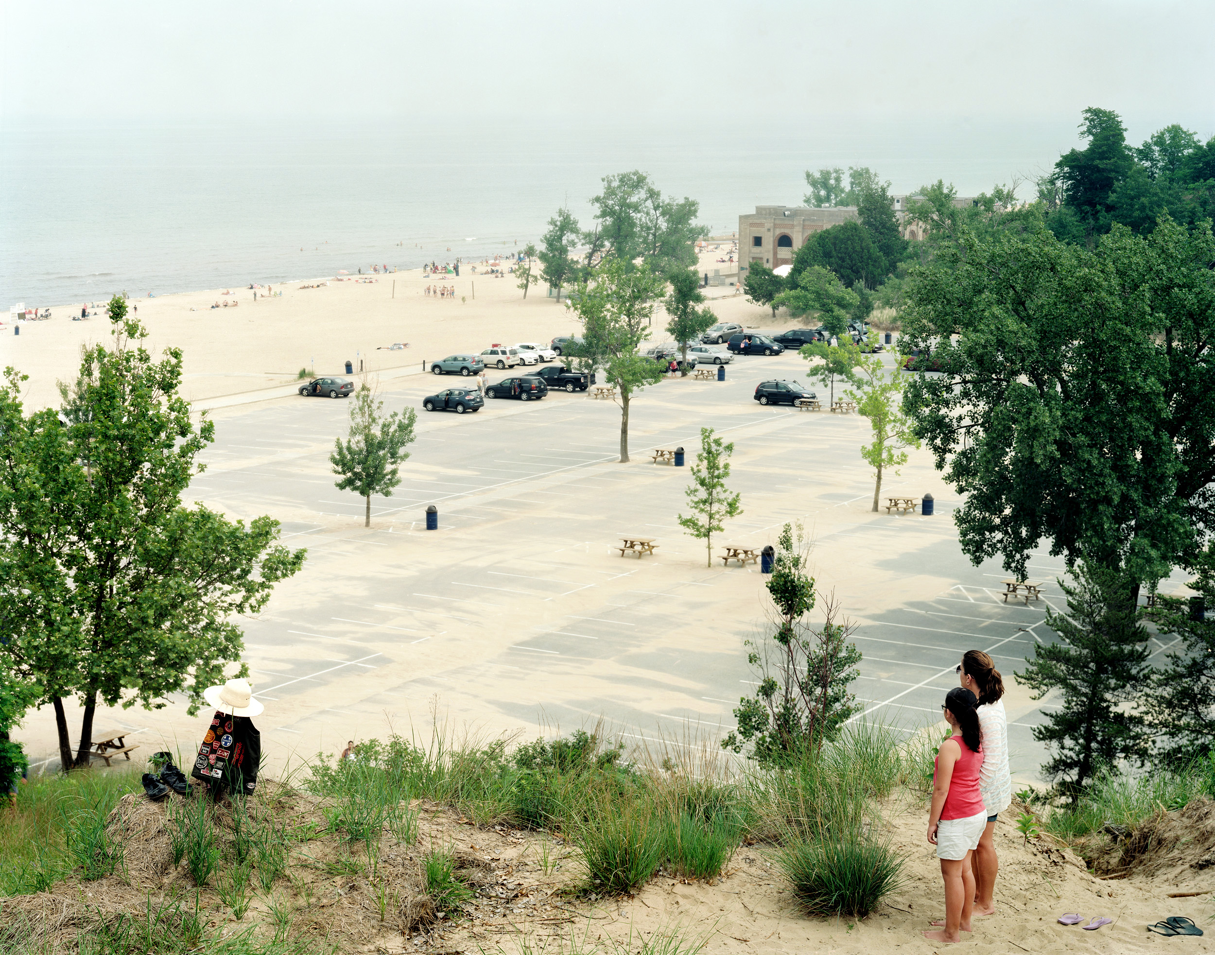 Overlook Along Lake Michigan, Indiana Dunes Seashore