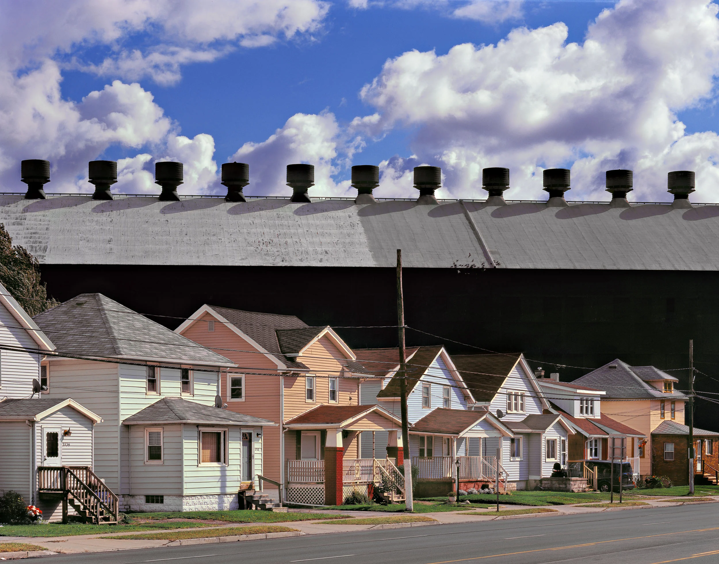 Steel Mill and Houses, Lackawanna, New York