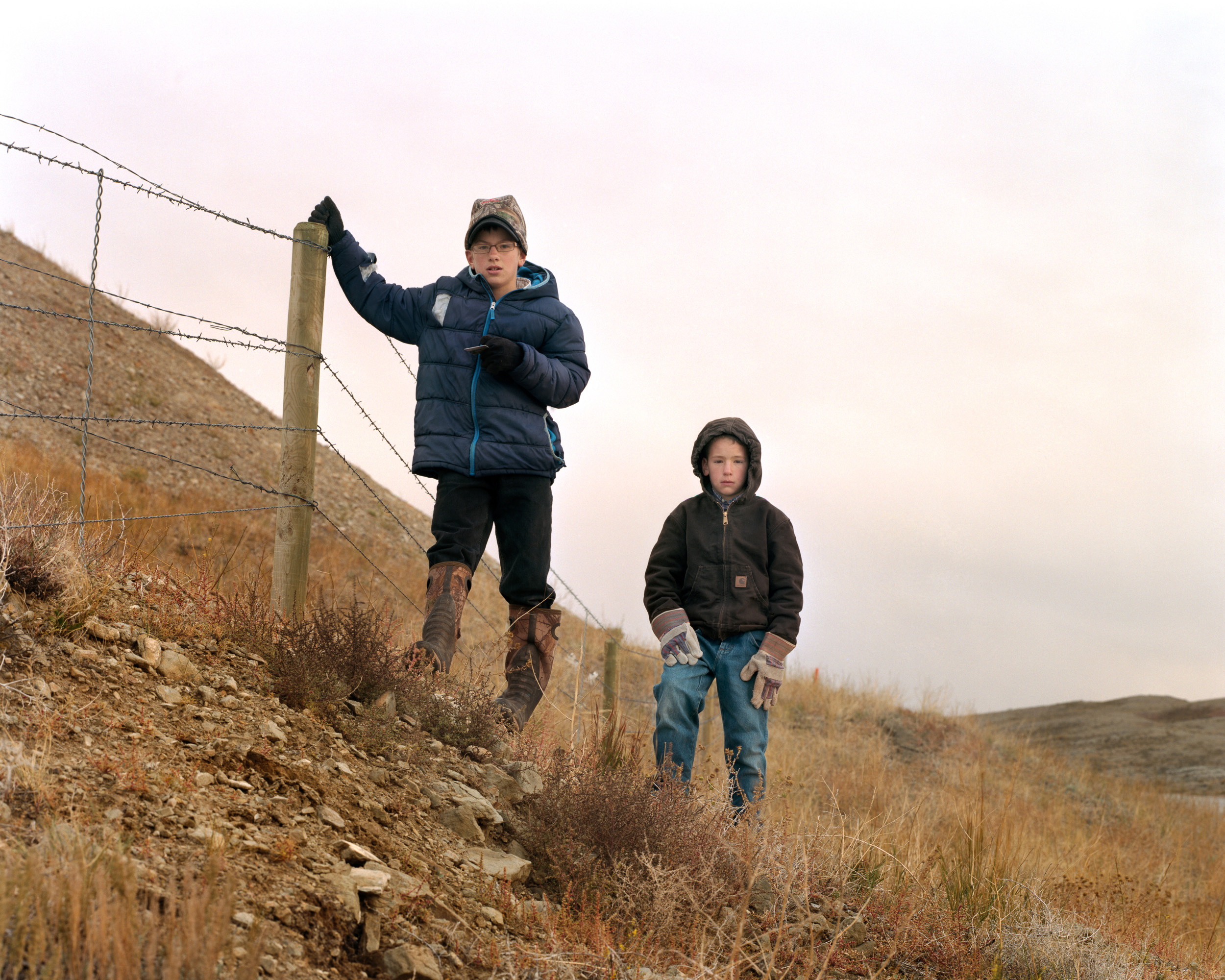 Ranch Boys, North of Rawlins, Wyoming