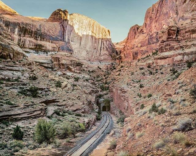 Bootlegger Tunnel, Moab, Utah (2017) from the 'Railroad Landscapes' project. 
#railroadlandscapes #newtopographic #fineartphotography #largeformatphotography #americanart #conceptual #8x10film #weltraumzine #thisaintartschool #pellicolamag #places #f