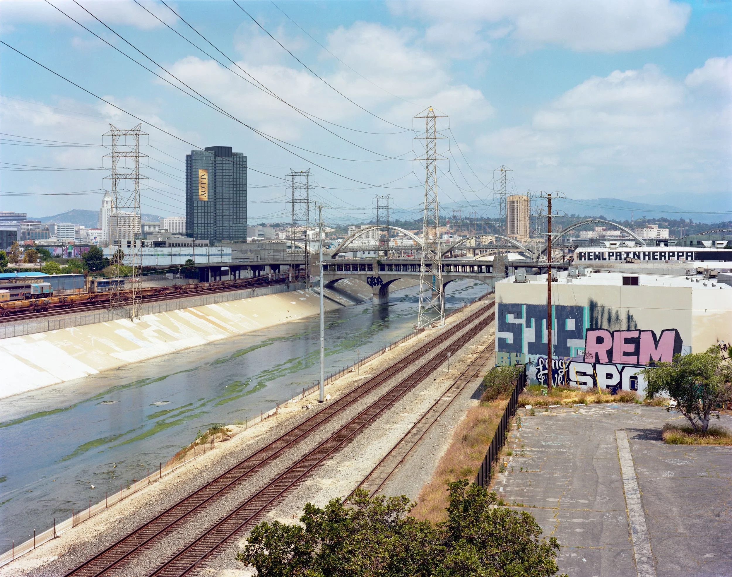 John Sanderson, LA RIver and Tracks.jpg