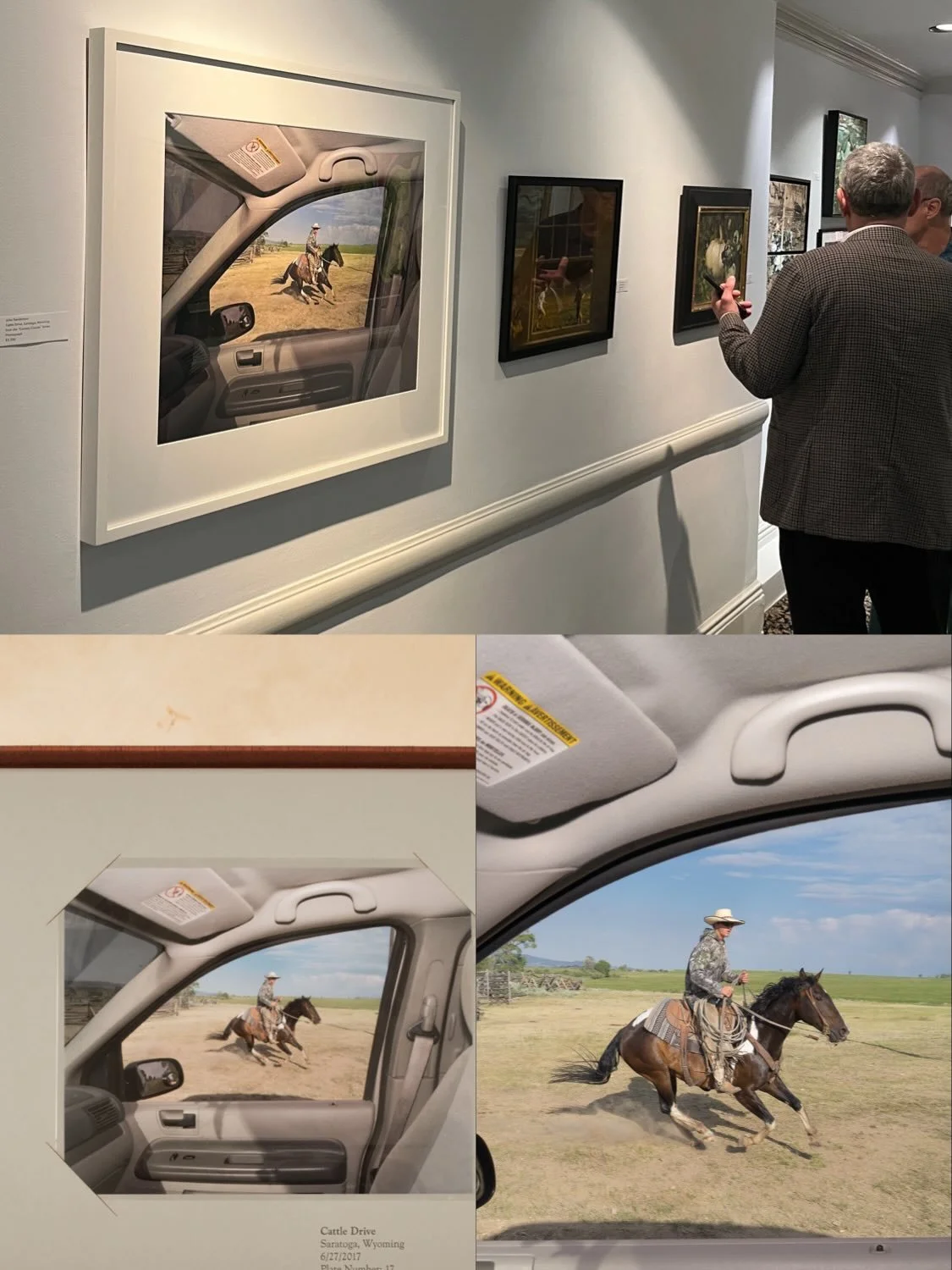 &ldquo;CATTLE DRIVE&rdquo; from the Carbon County Project published by @zatarapress is currently on display at the National Arts Club until Friday