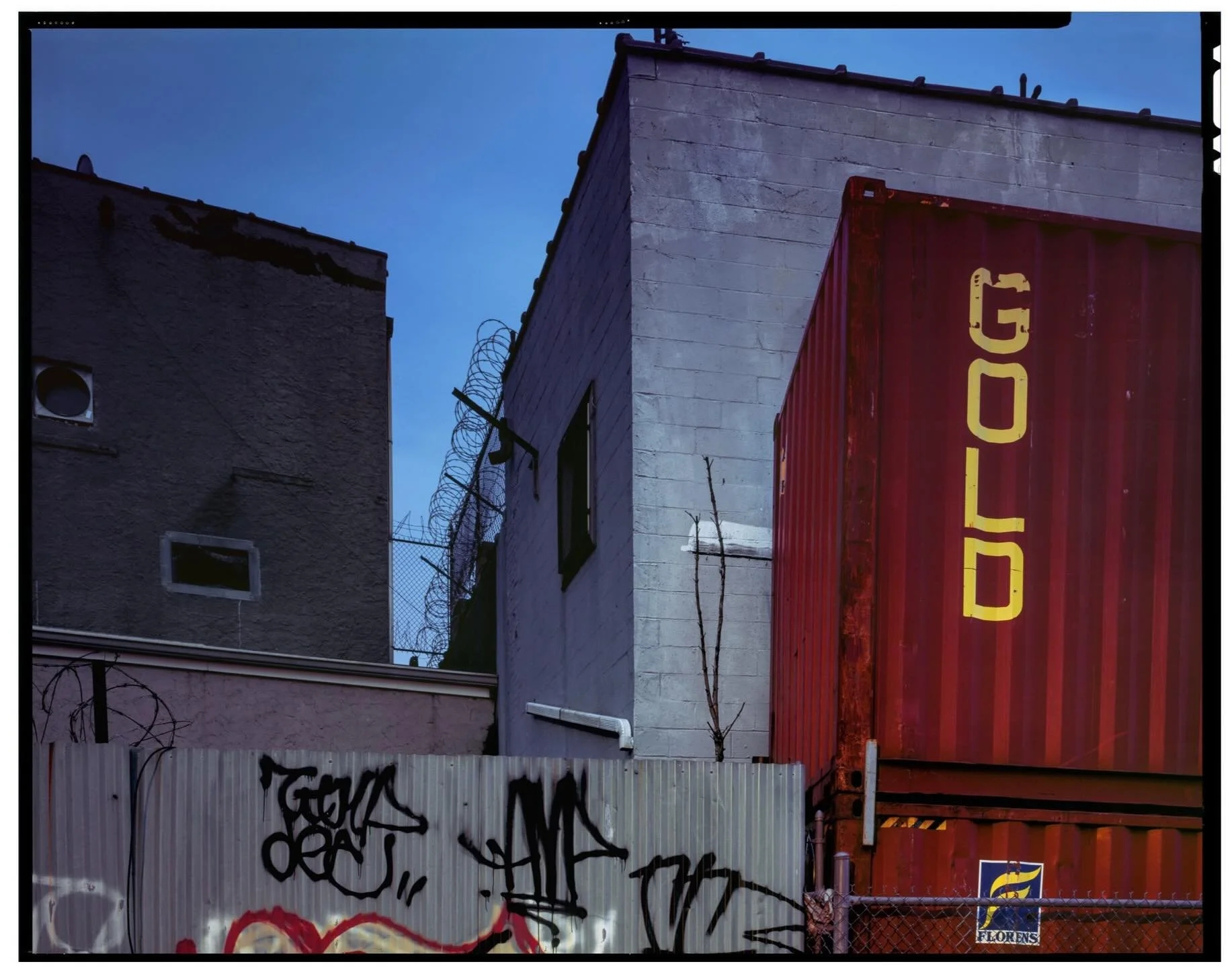 ECSTASY OF GOLD, Maspeth, Queens, New York City 

Every part of the artist&rsquo;s frame is of importance when creating a composition. As John Sanderson says, &ldquo;I do not make many photographs because I want the ones that I do make to be the exte