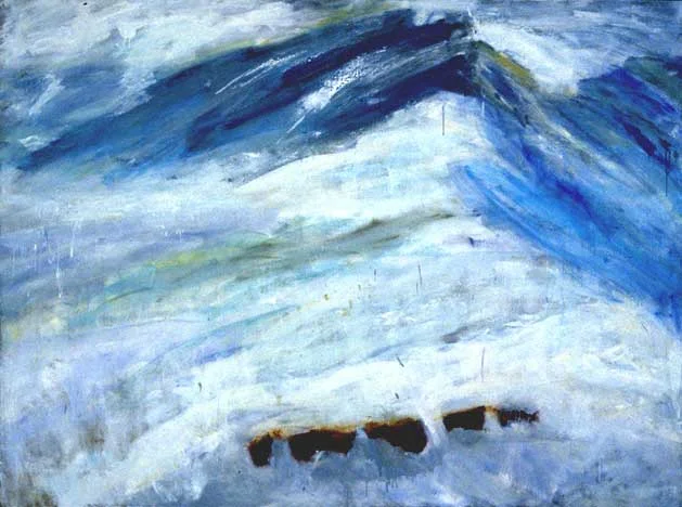 At Sea : Groundswell oil on linen 60 x 80in AS-01 photo: M. Lee Fatherree