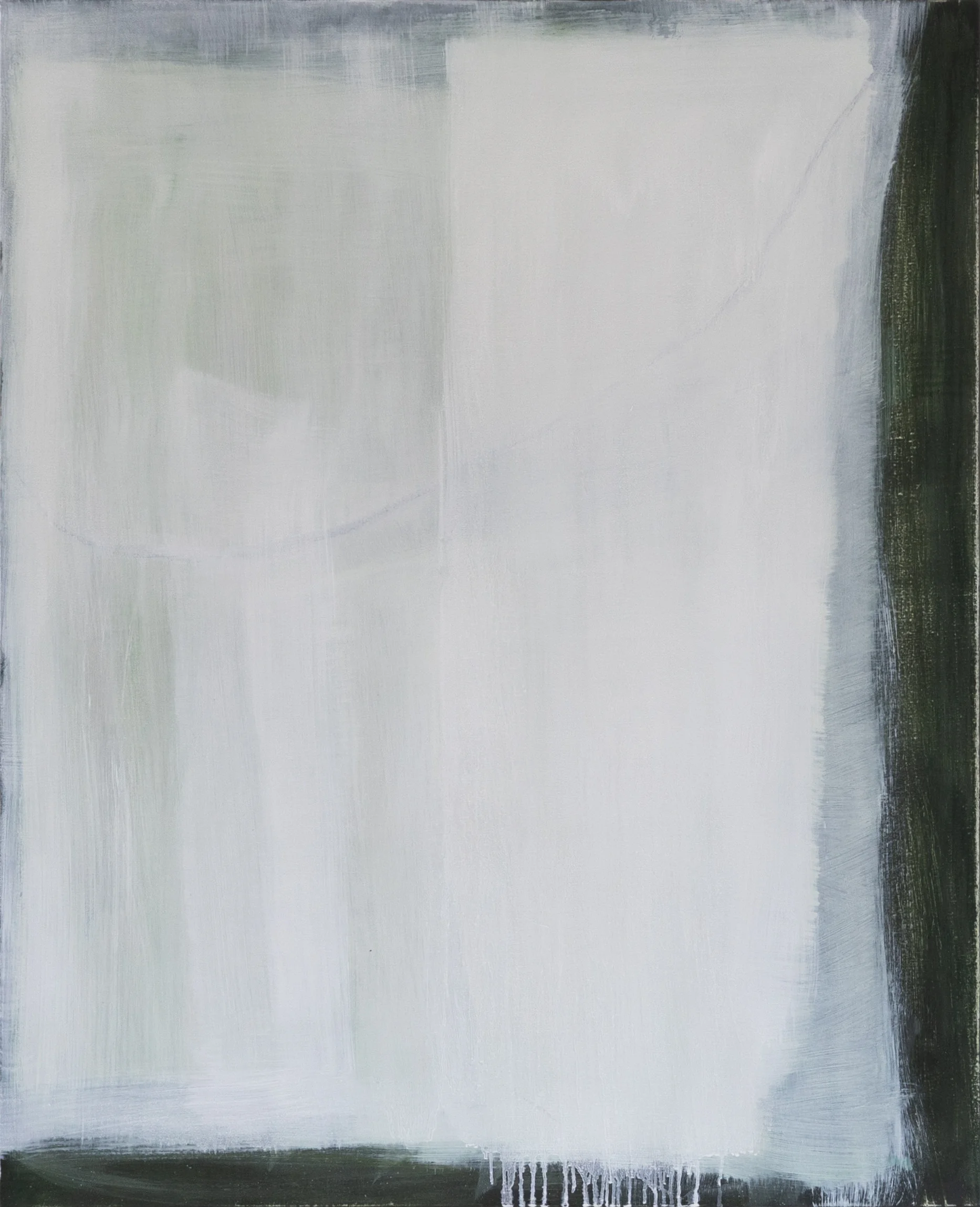  Edge of White 2019 37 x 30 x 1.5in oil on linen photo: Sasha Schell 
