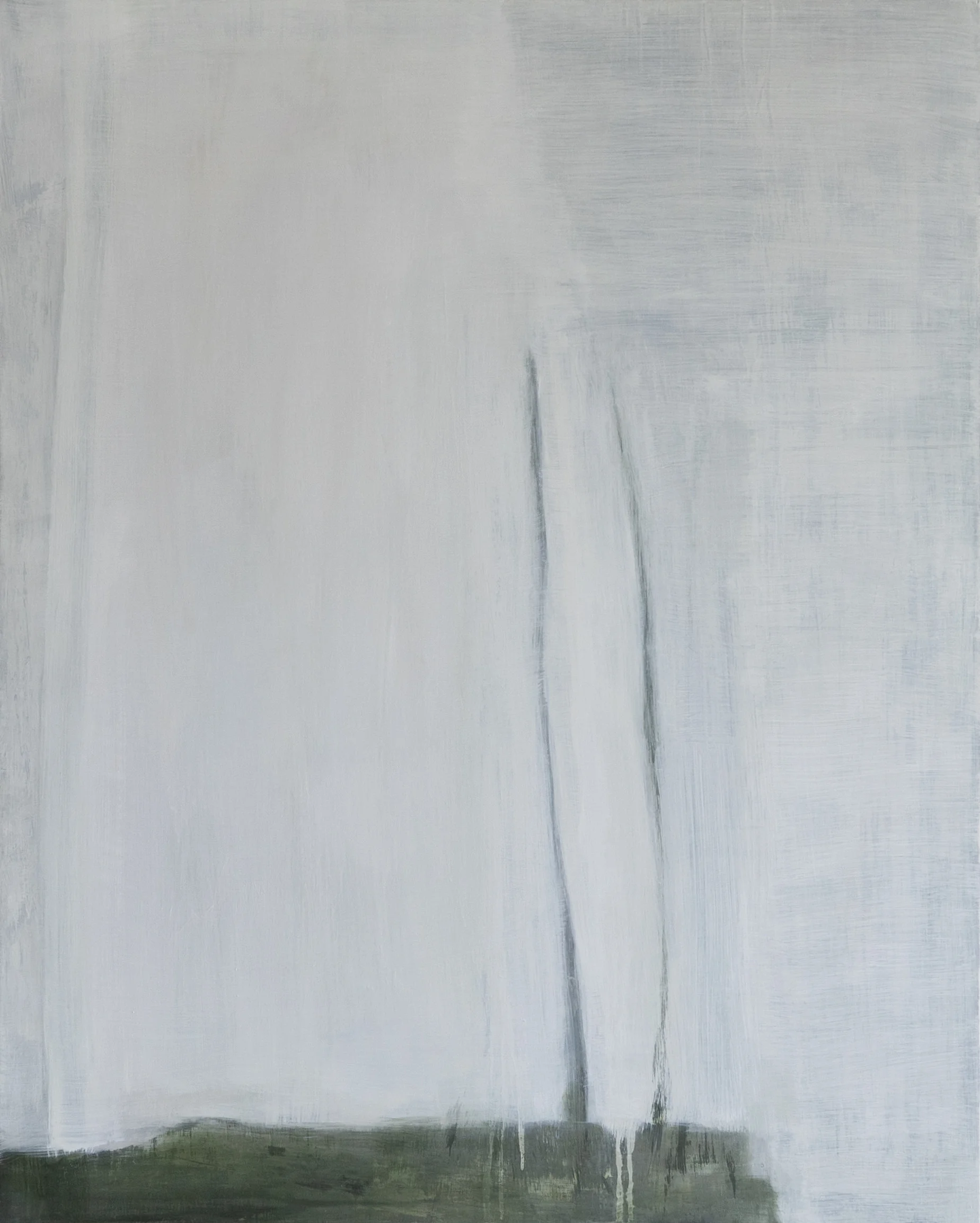 Edge ofWhite 2019 50 x 40 x 1.5in oil on wood photo: Sasha Schell