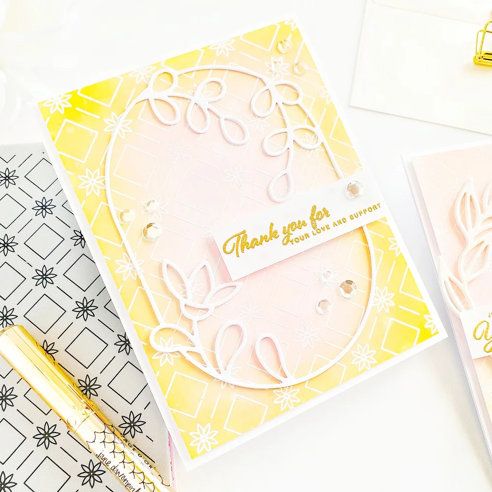 Botanical Frame Greeting Cards — CARDSANDCRAFTSBYYAZ