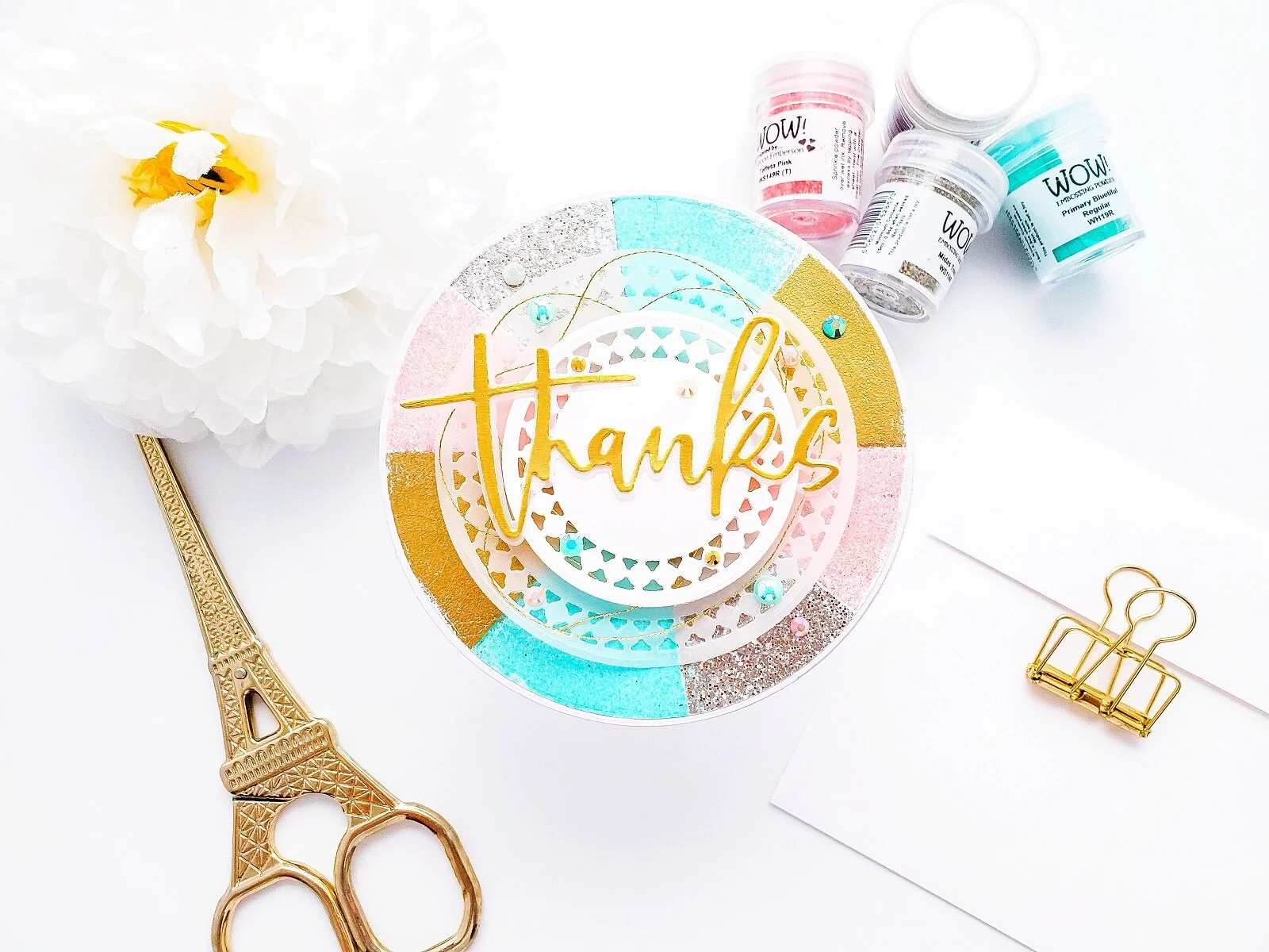 WOW! EP Repeat Patterns Challenge┃Shaped Color Wheel Inspiration Card