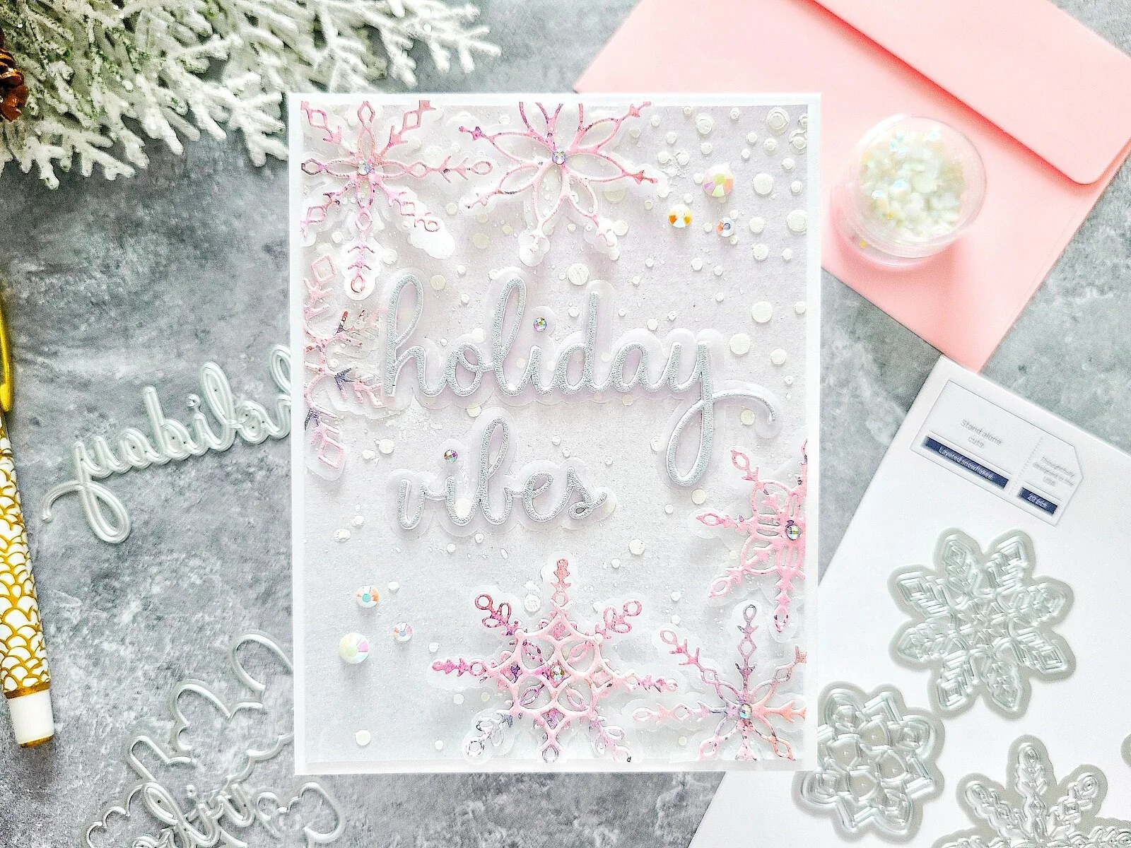 Layered Snowflakes┃Holiday Inspiration Card