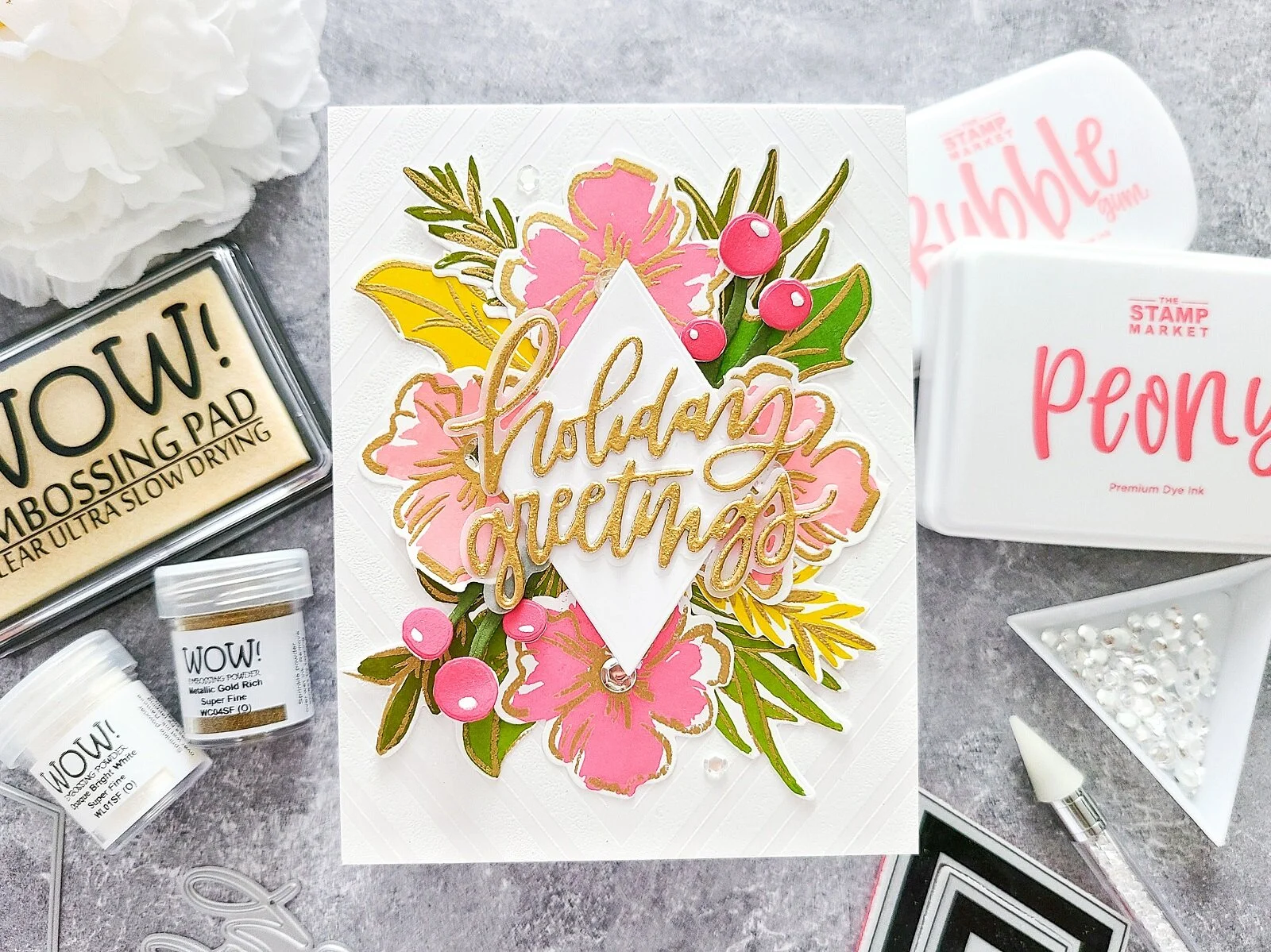 WOW! September-2020 Christmas Challenge┃ Tropical Inspiration Card